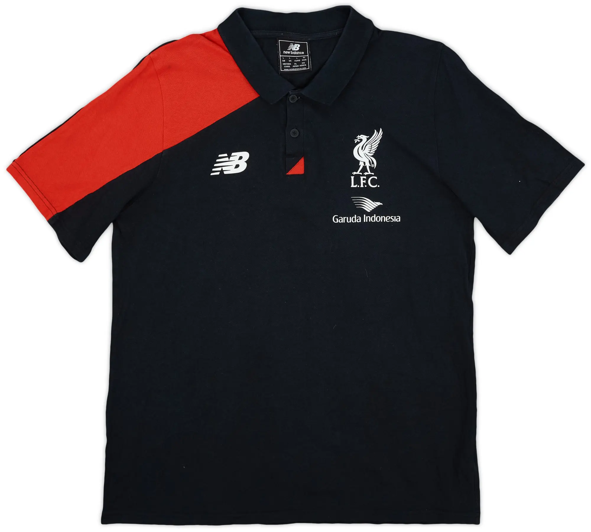 2015-16 Liverpool New Balance Polo Shirt - 8/10 - (L)