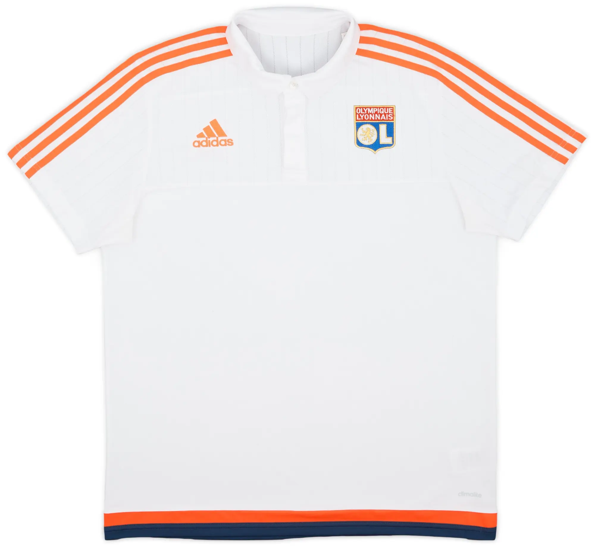 2015-16 Lyon adidas Polo Shirt - 9/10 - (L)