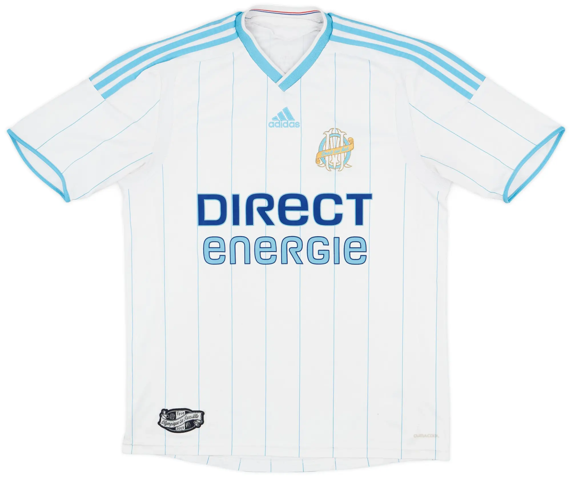 adidas 2009-10 Olympique Marseille Home Shirt - 5/10 - (L)