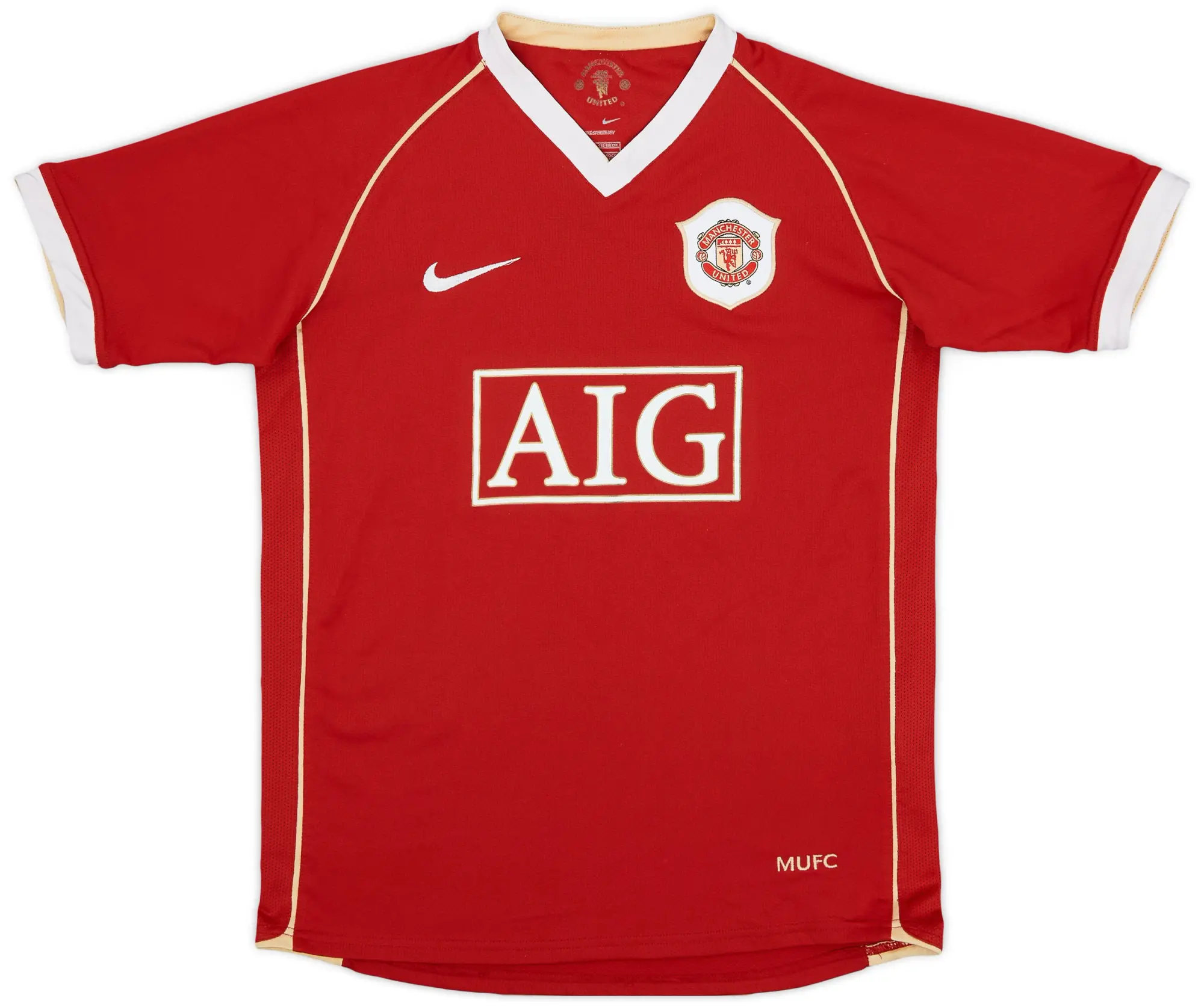 Nike 2006-07 Manchester United Home Shirt - 8/10 - (L.Boys)