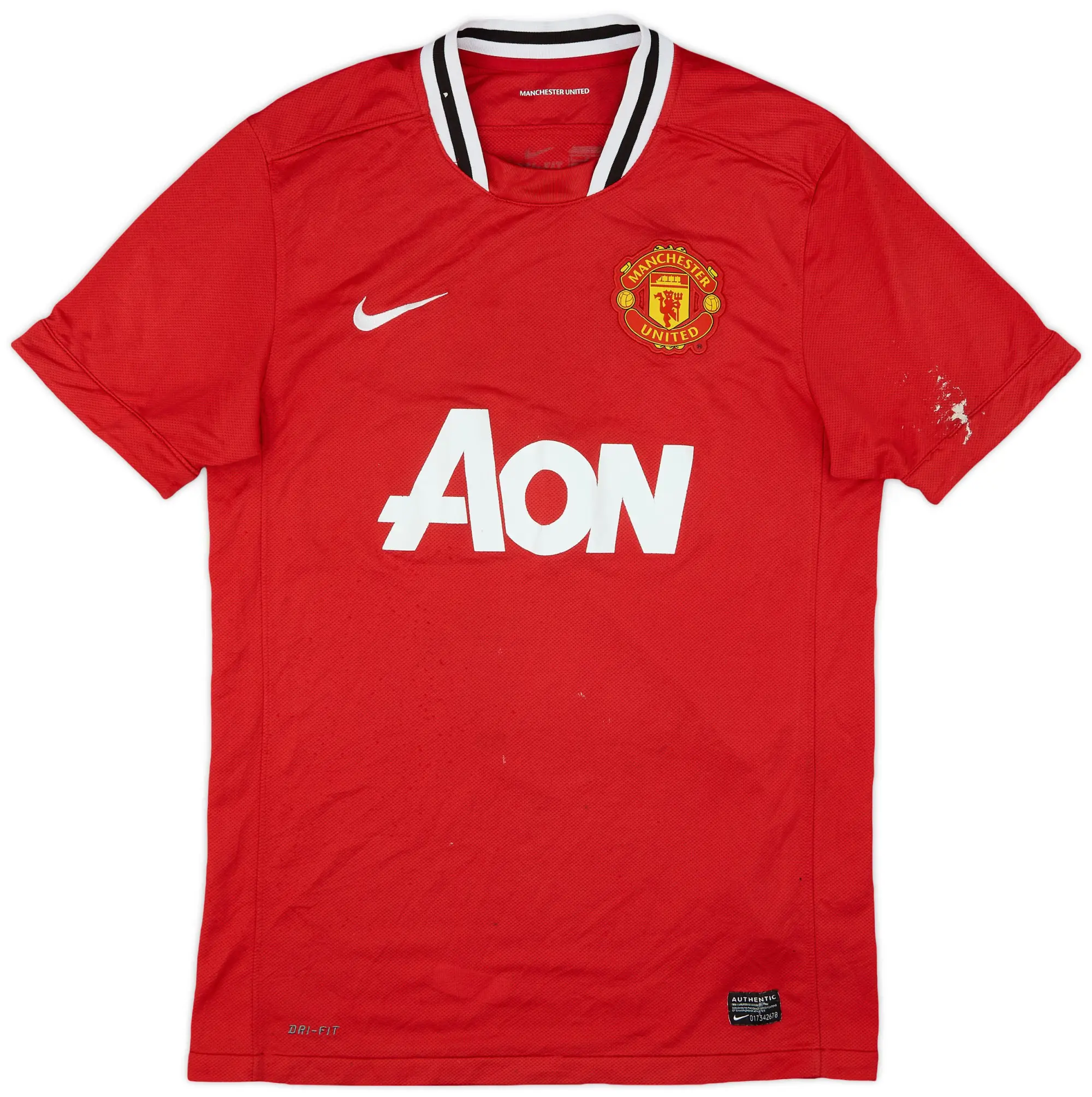 Nike 2011-12 Manchester United Home Shirt - 4/10 - (M)