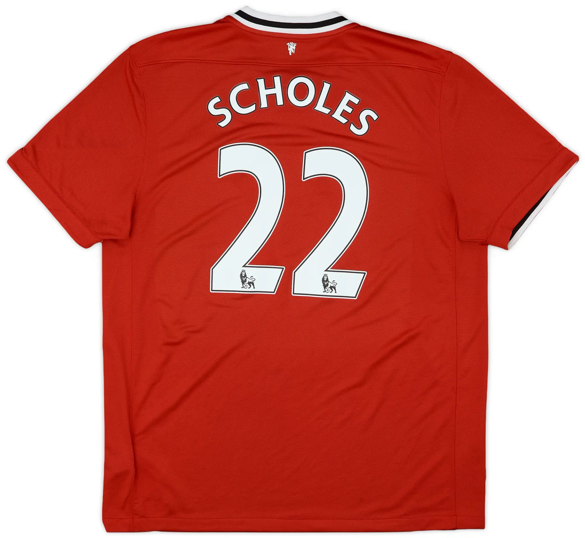 Nike 2011-12 Manchester United Home Shirt Scholes #22 - 9/10 - (XL)
