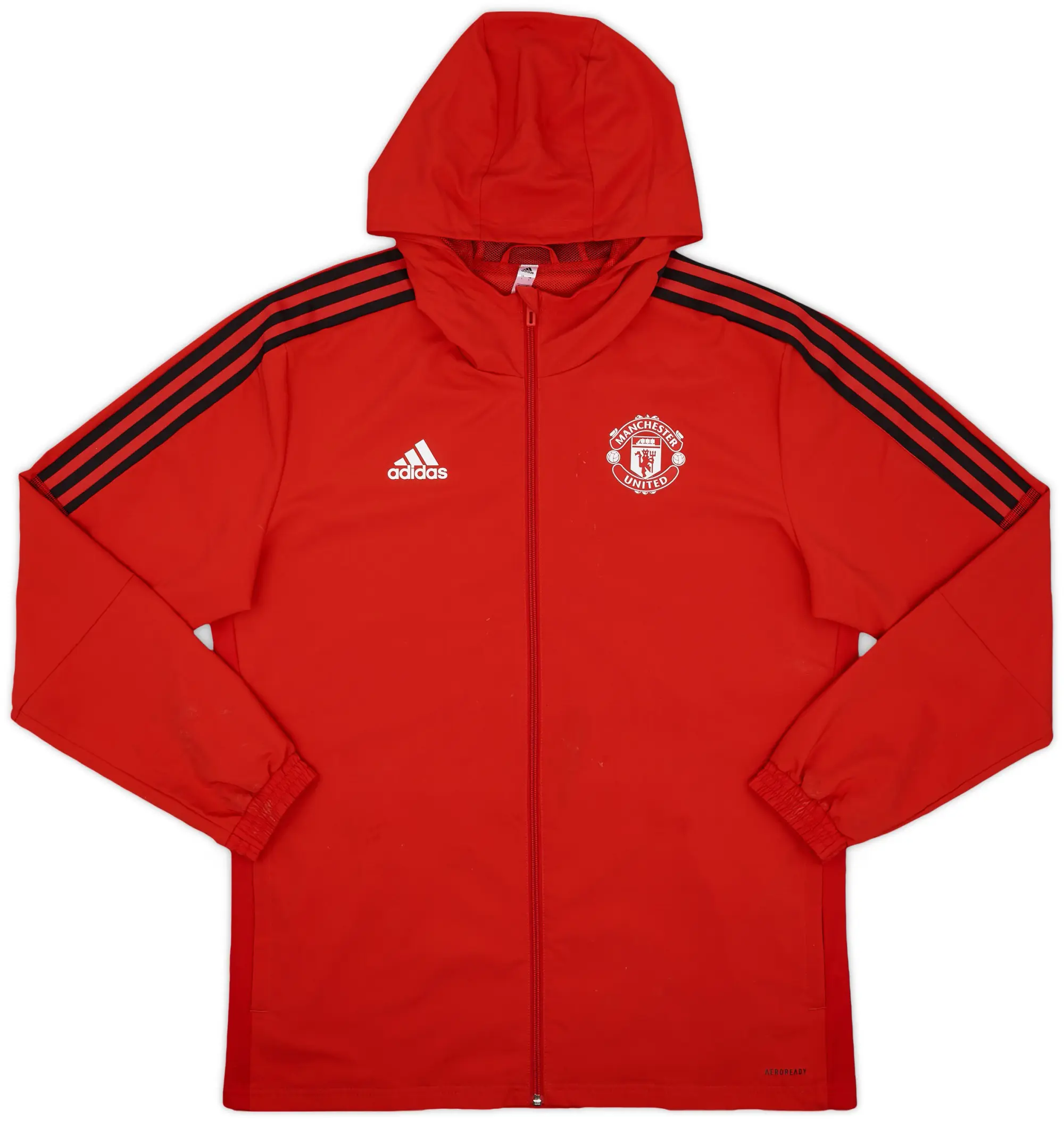 2021-22 Manchester United adidas Hooded Track Jacket - 7/10 - (L)