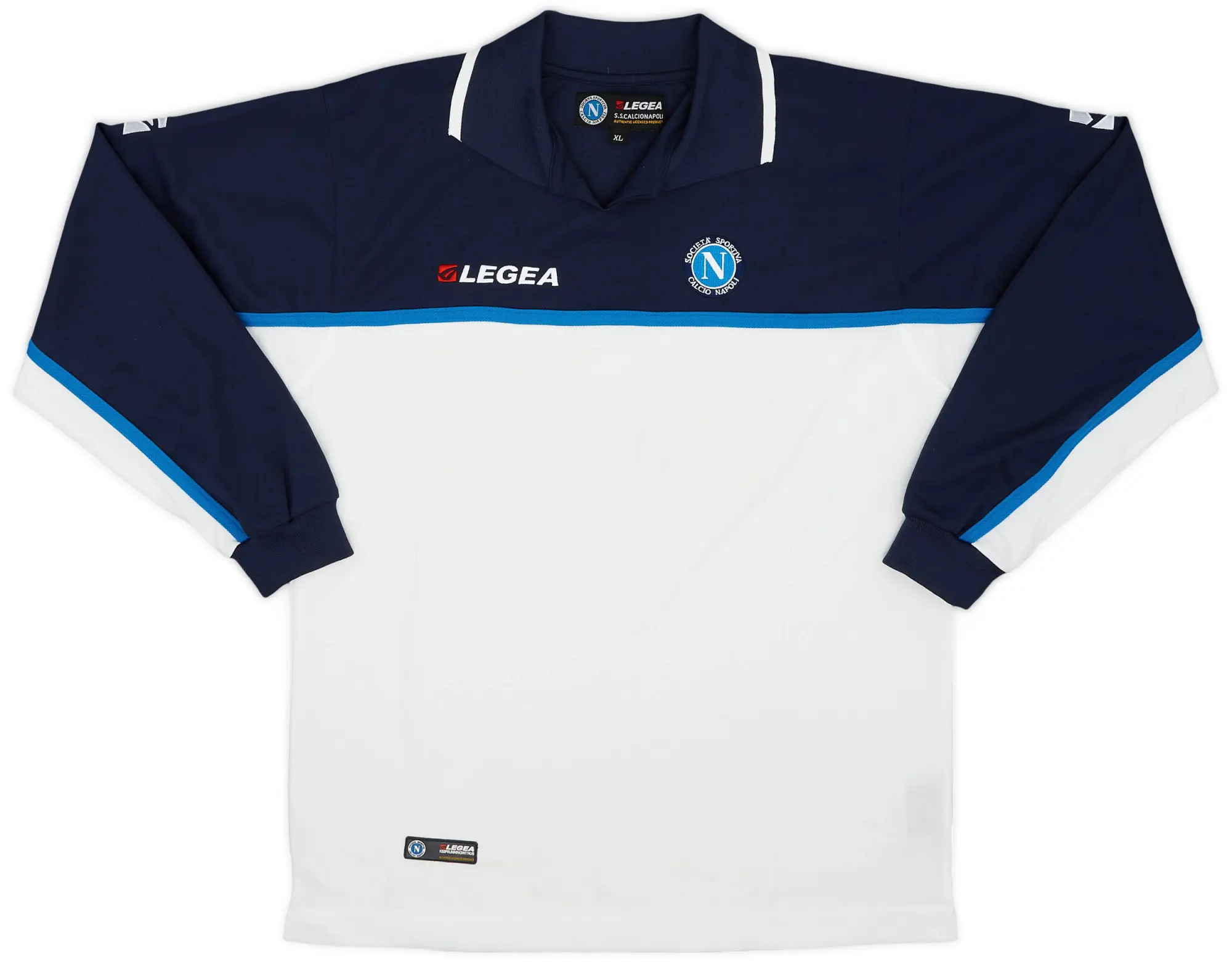 2003-04 Napoli Legea Polo L/S Shirt - 6/10 - (XL)