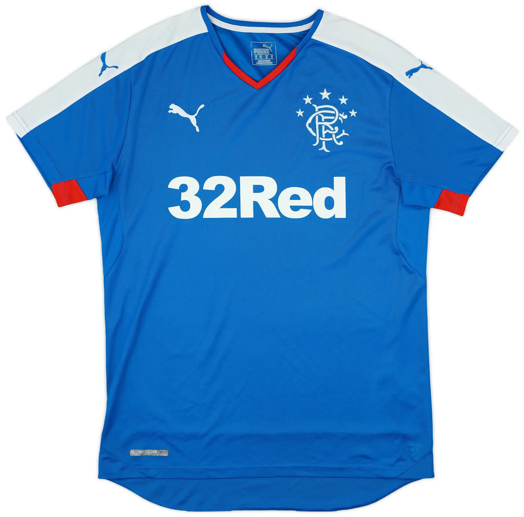 Puma 2015-16 Rangers Home Shirt - 8/10 - (M)