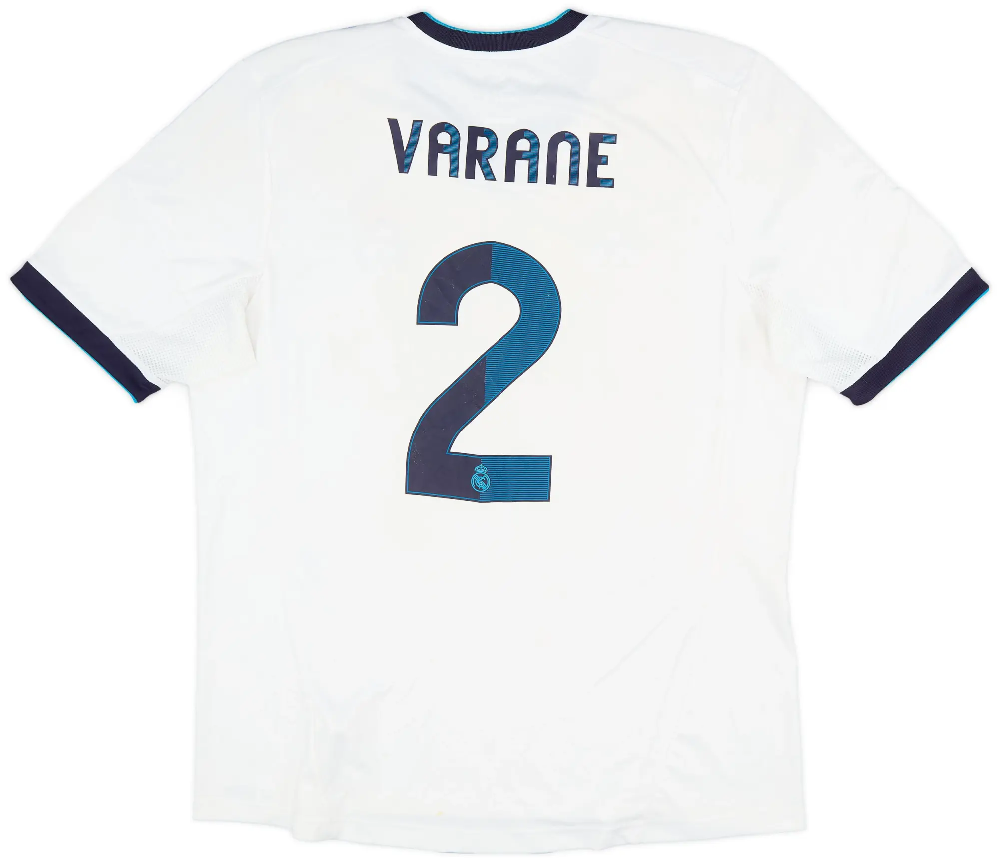 adidas 2012-13 Real Madrid Signed Home Shirt Varane #2 - 5/10 - (XL)