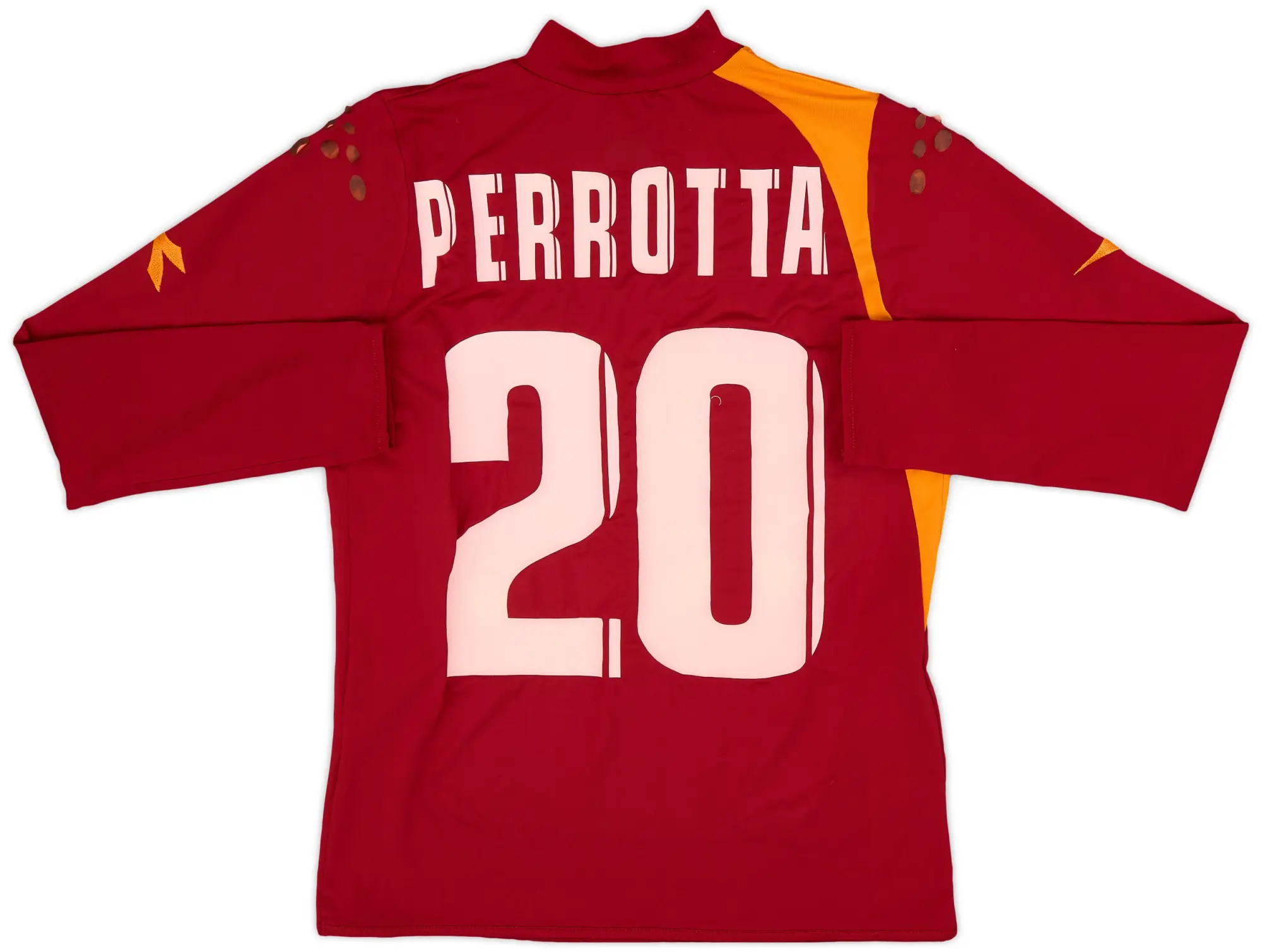 Diadora 2005-06 Roma Home L/S Shirt Perrotta #20 - 4/10 - (S)