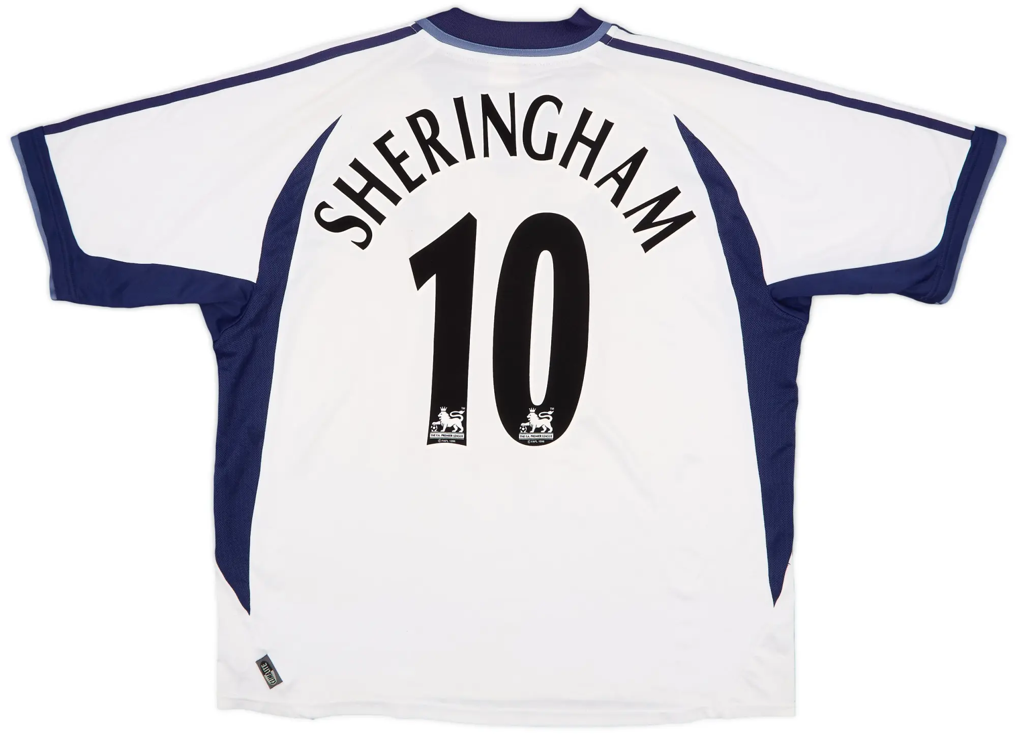 adidas 2001-02 Tottenham Home Shirt Sheringham #10 - 5/10 - (XL)