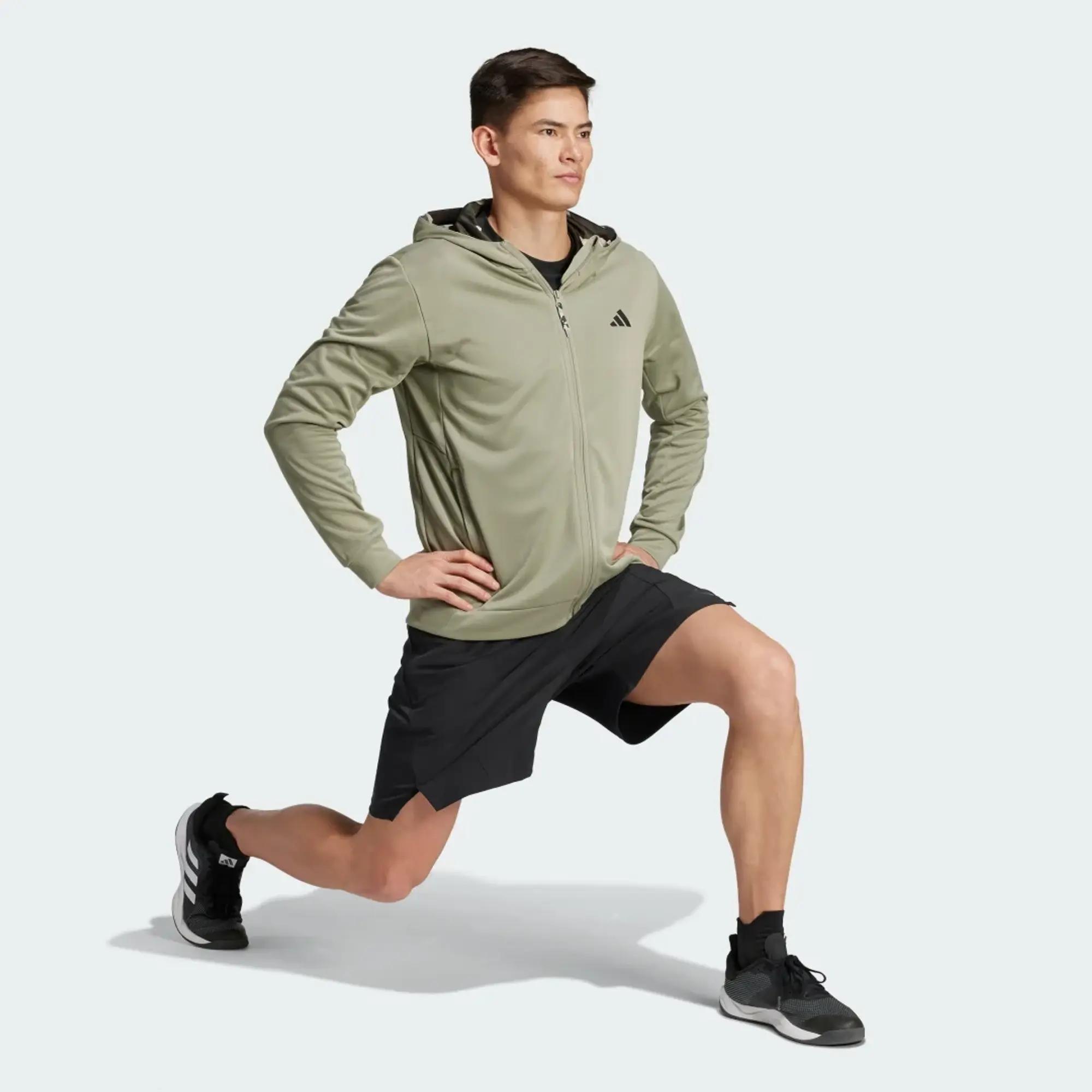 adidas Train Essentials Camo Full-Zip Hoodie