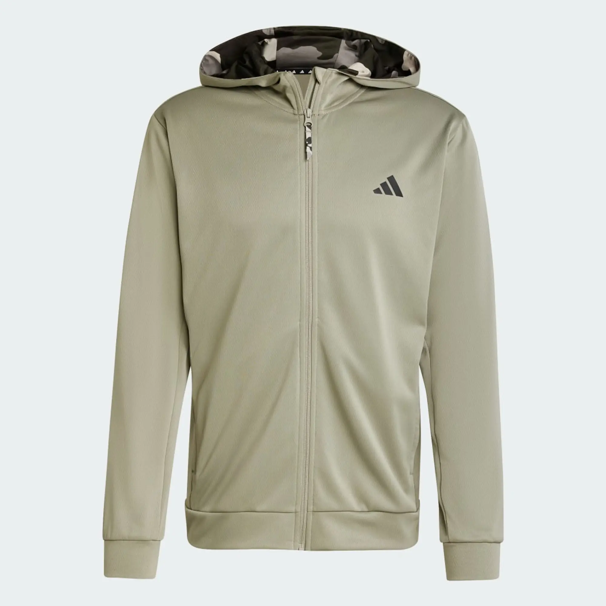 adidas Train Essentials Camo Full-Zip Hoodie