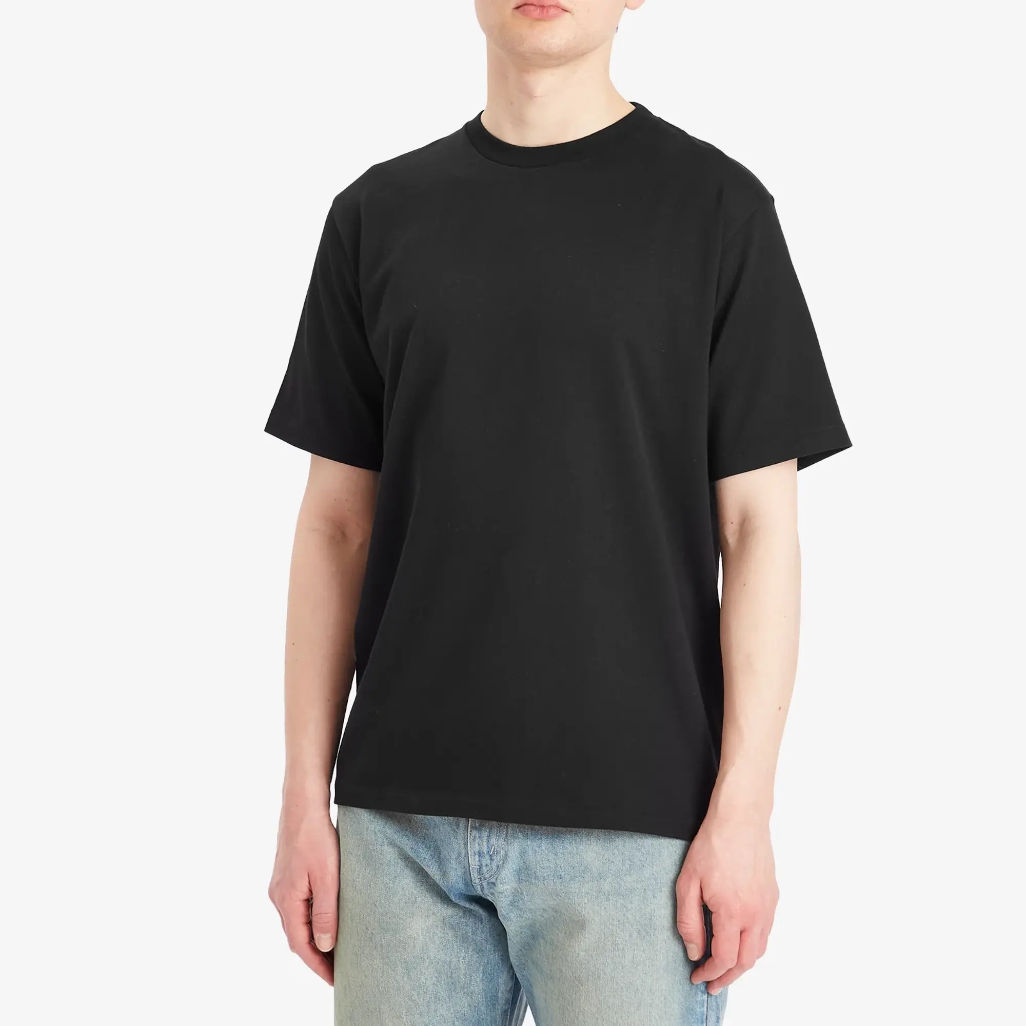 Auralee Men's Luster Plaiting T-Shirt Black