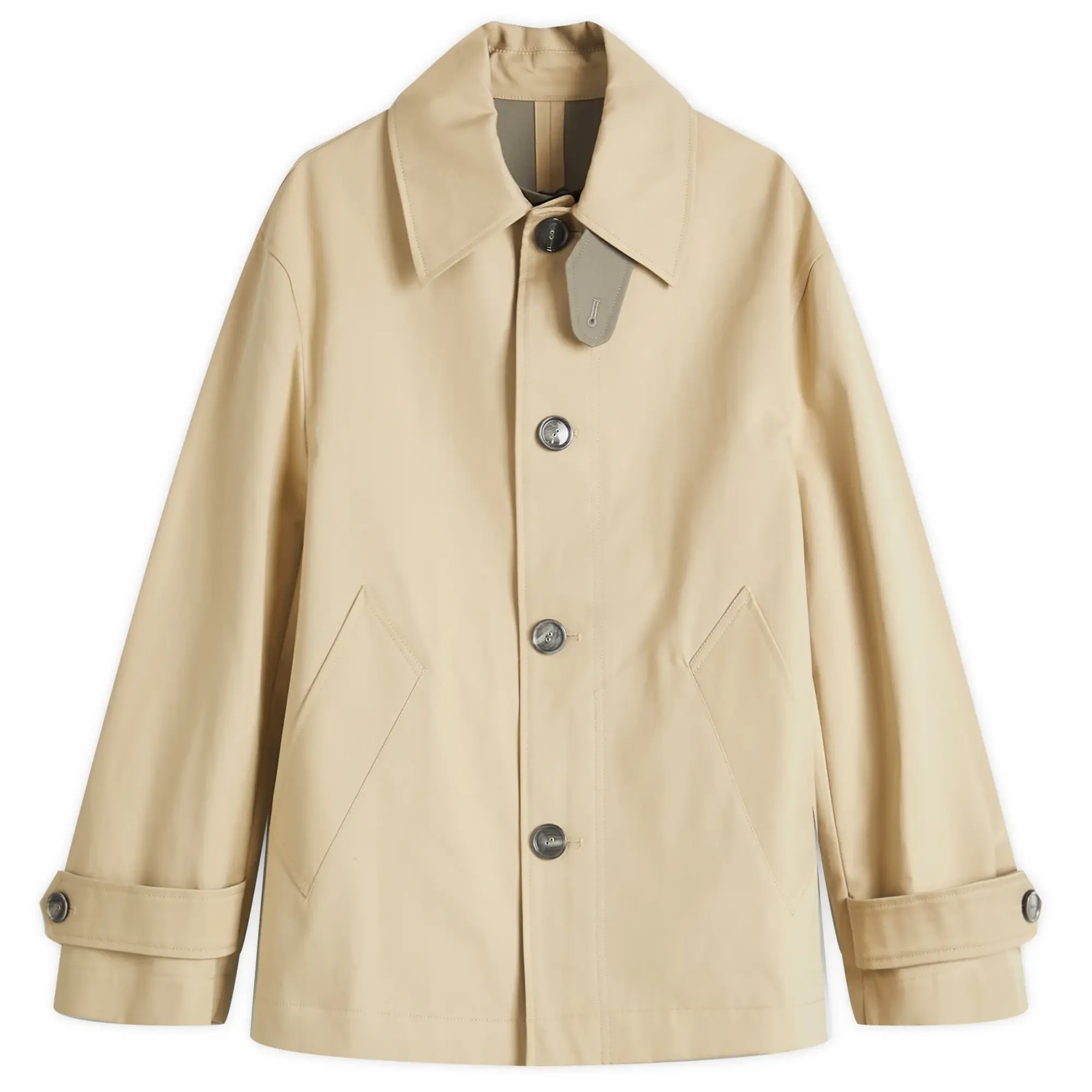 AMI Paris Men's Button Cotton Jacket Ginger/Ash