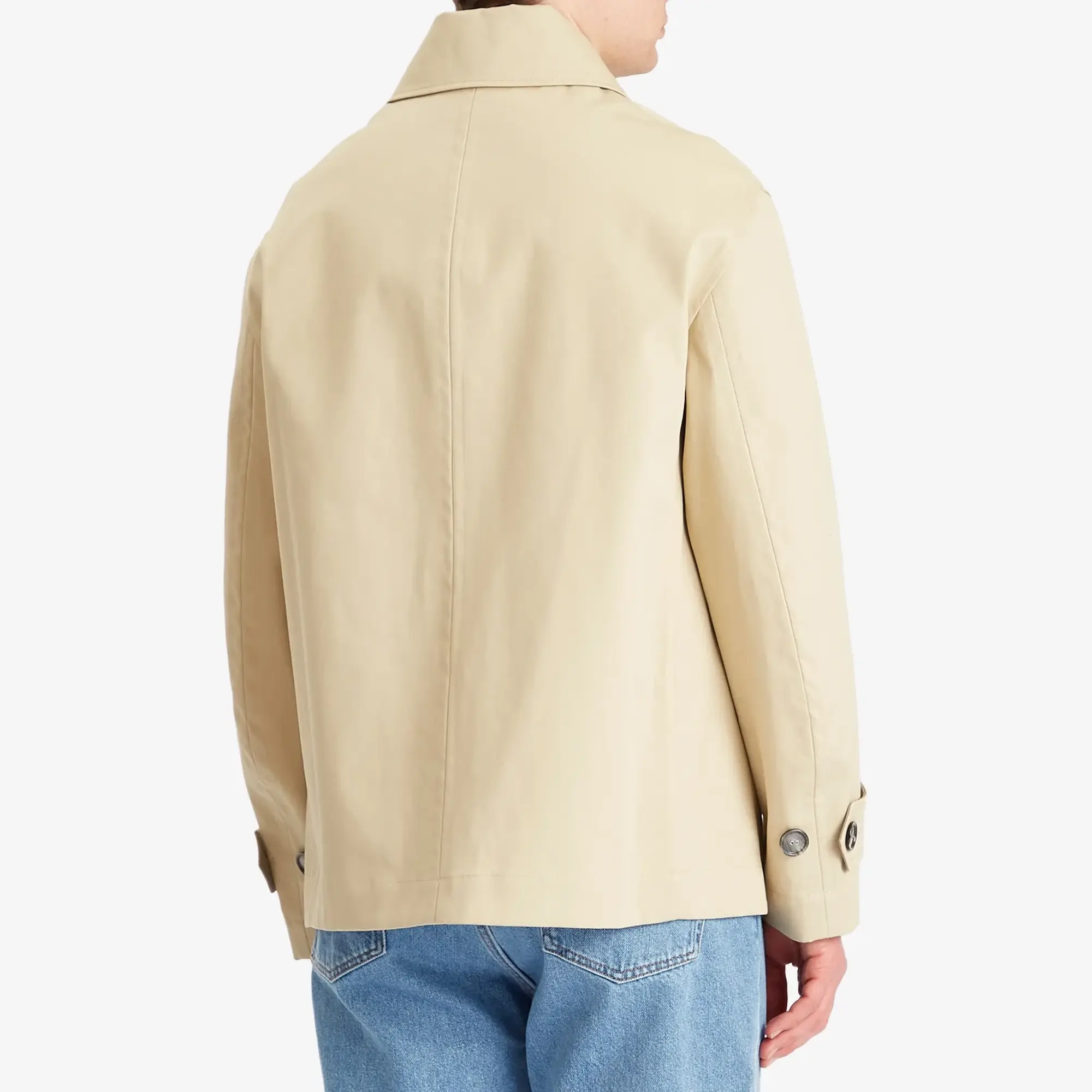 AMI Paris Men's Button Cotton Jacket Ginger/Ash
