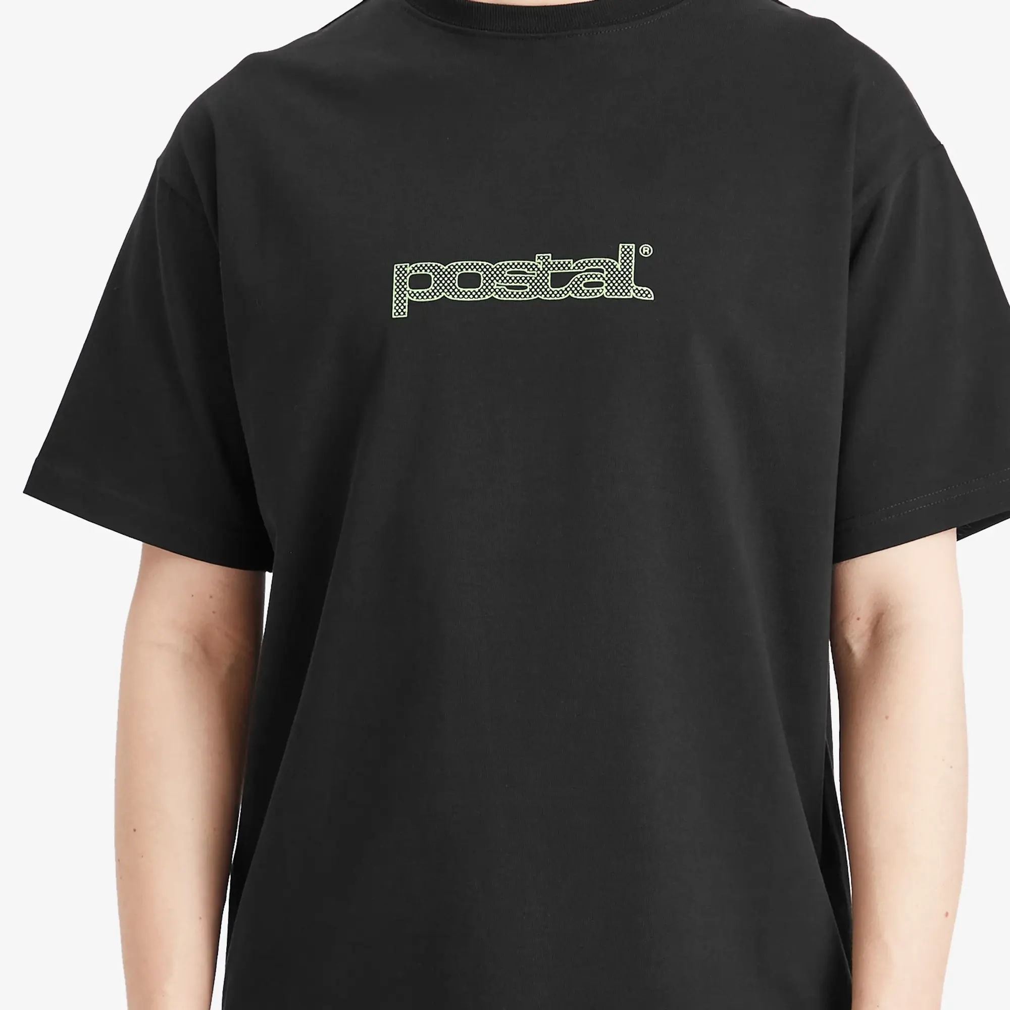 POSTAL Men's Polka Dot logo T-Shirt Black
