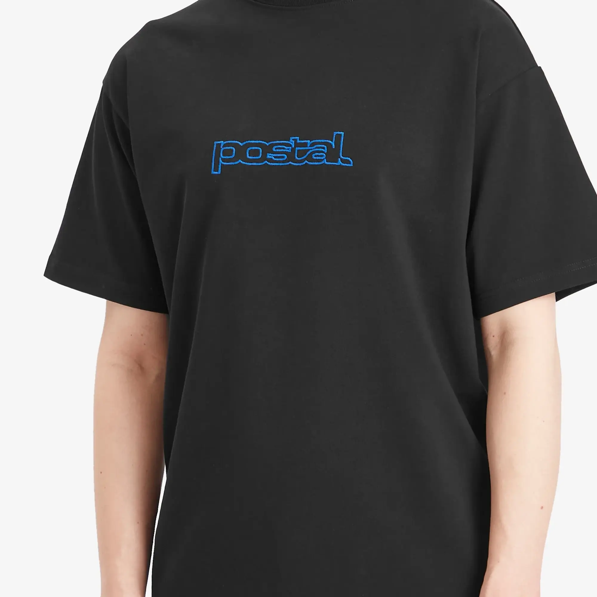 POSTAL Men's Outline Logo T-Shirt Black