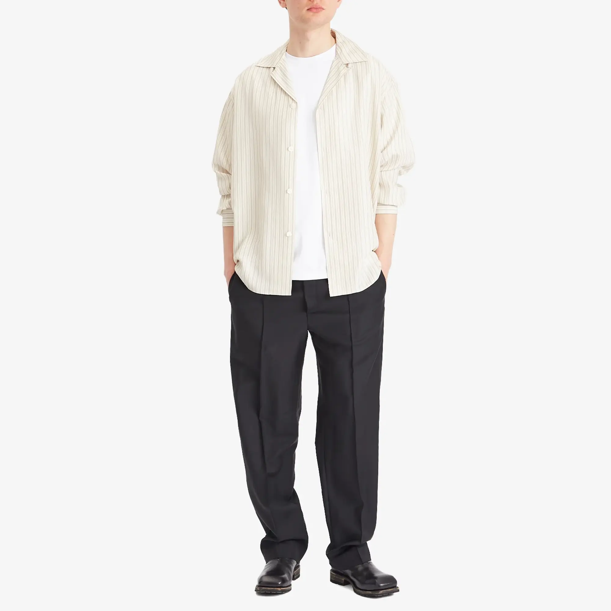 Auralee Men's Luster Plaiting T-Shirt White