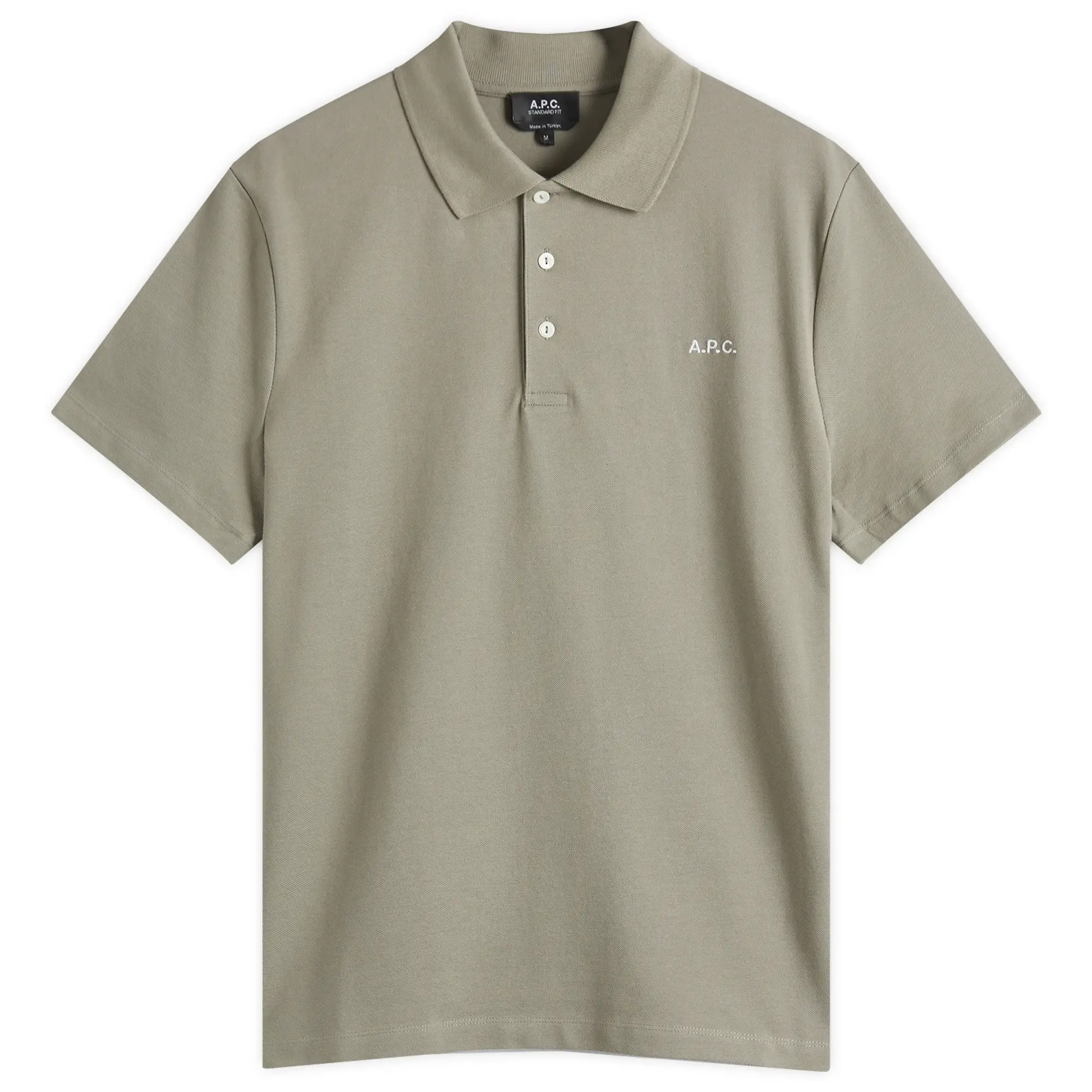 Champion A.P.C. Men's Carter Logo Polo Gray Green