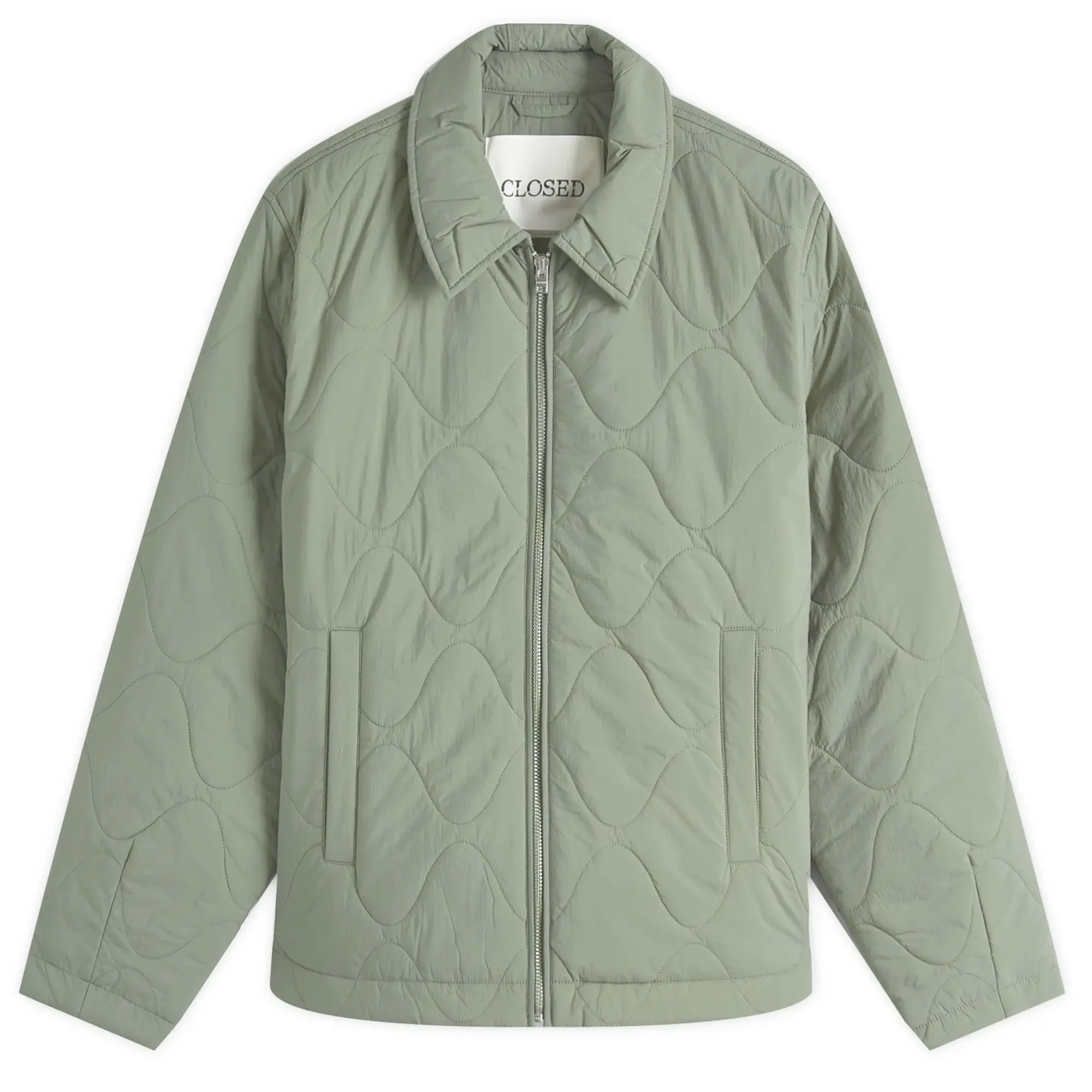 Closed Women's Short Quilted Jacket Faded Green