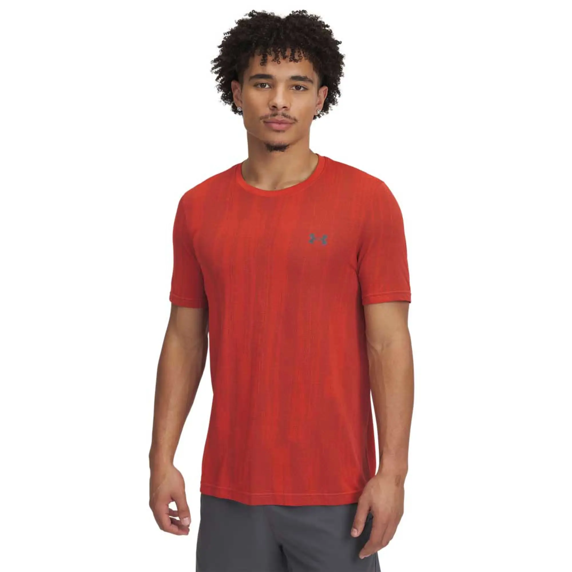 Men's  Under Armour  Vanish Seamless Short Sleeve Fire / Castlerock S