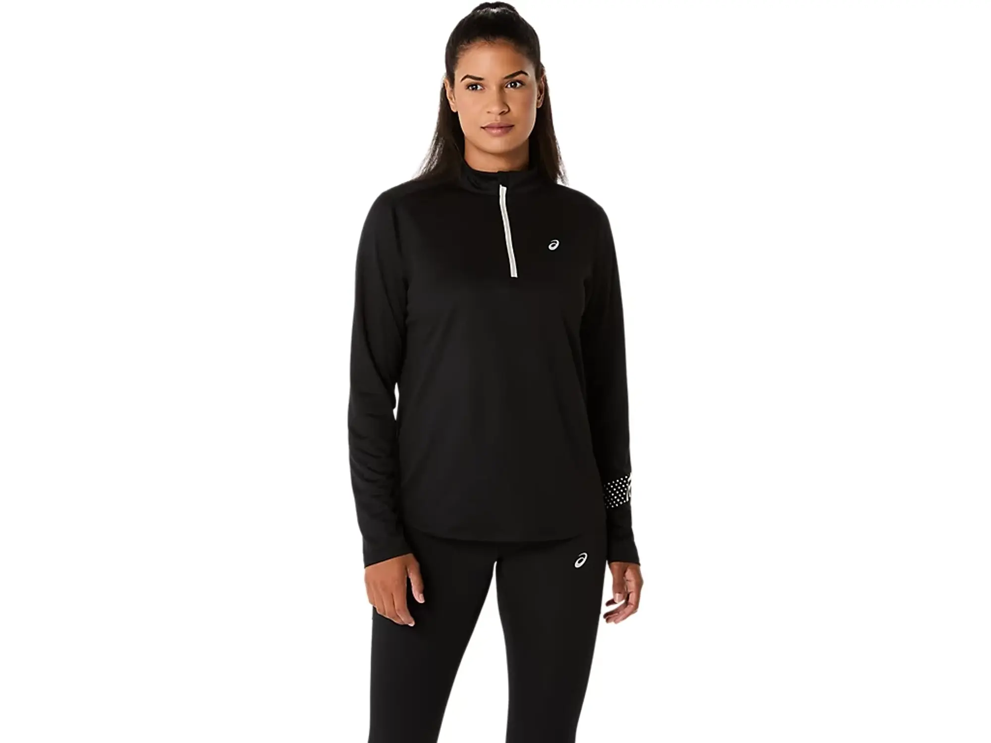 ASICS Icon 1/2 Zip Running Shirt Women - Black