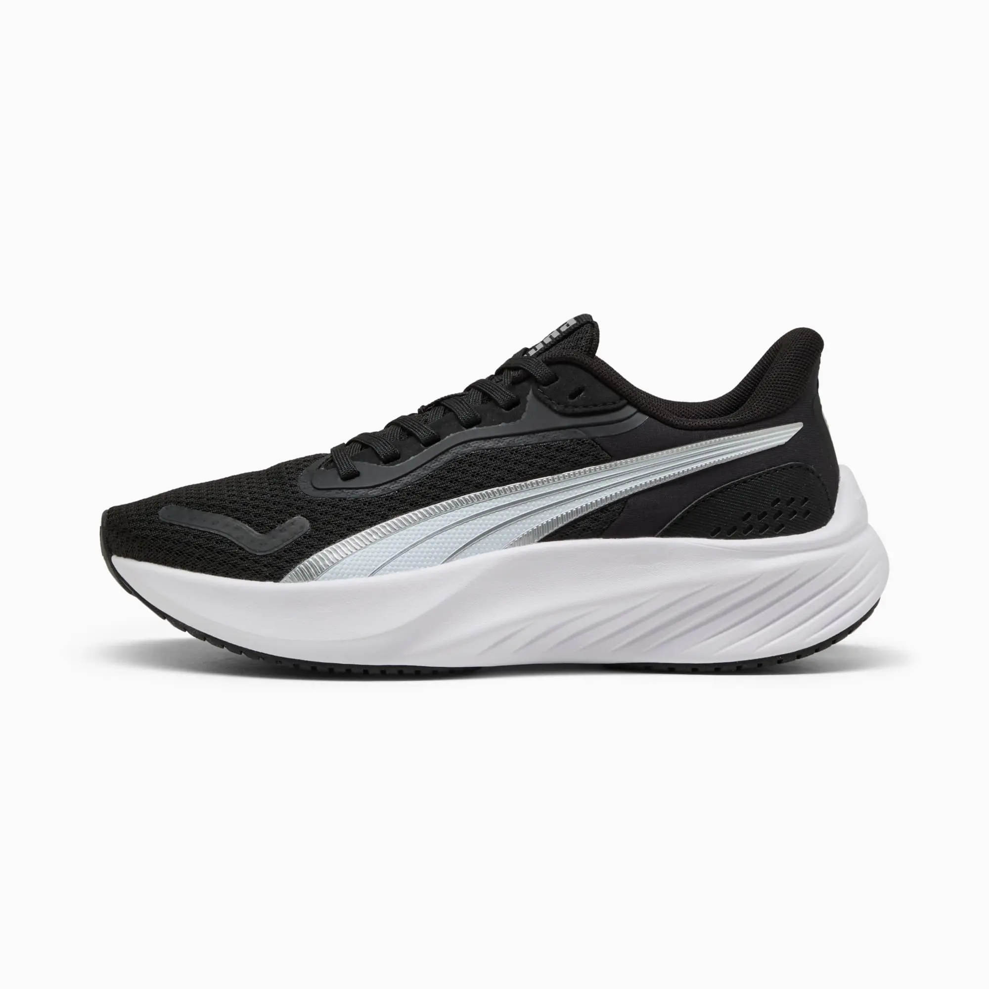 PUMA Kids' Pounce Lite Trainers, Black/White