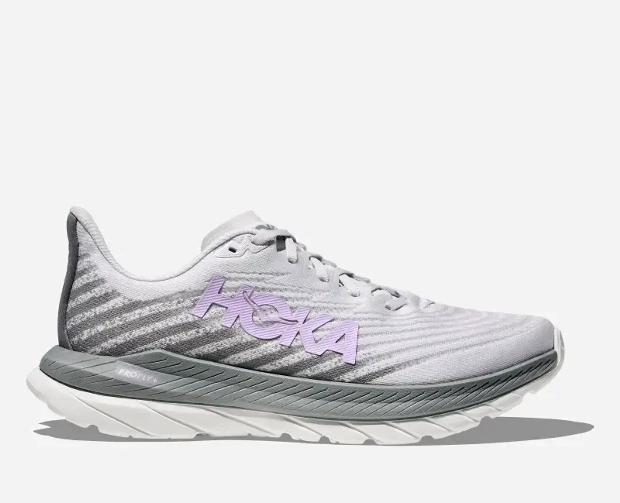 Hoka One One HOKA Men's Mach 5 Road Running Shoes in Cosmic Grey/Iris Flower