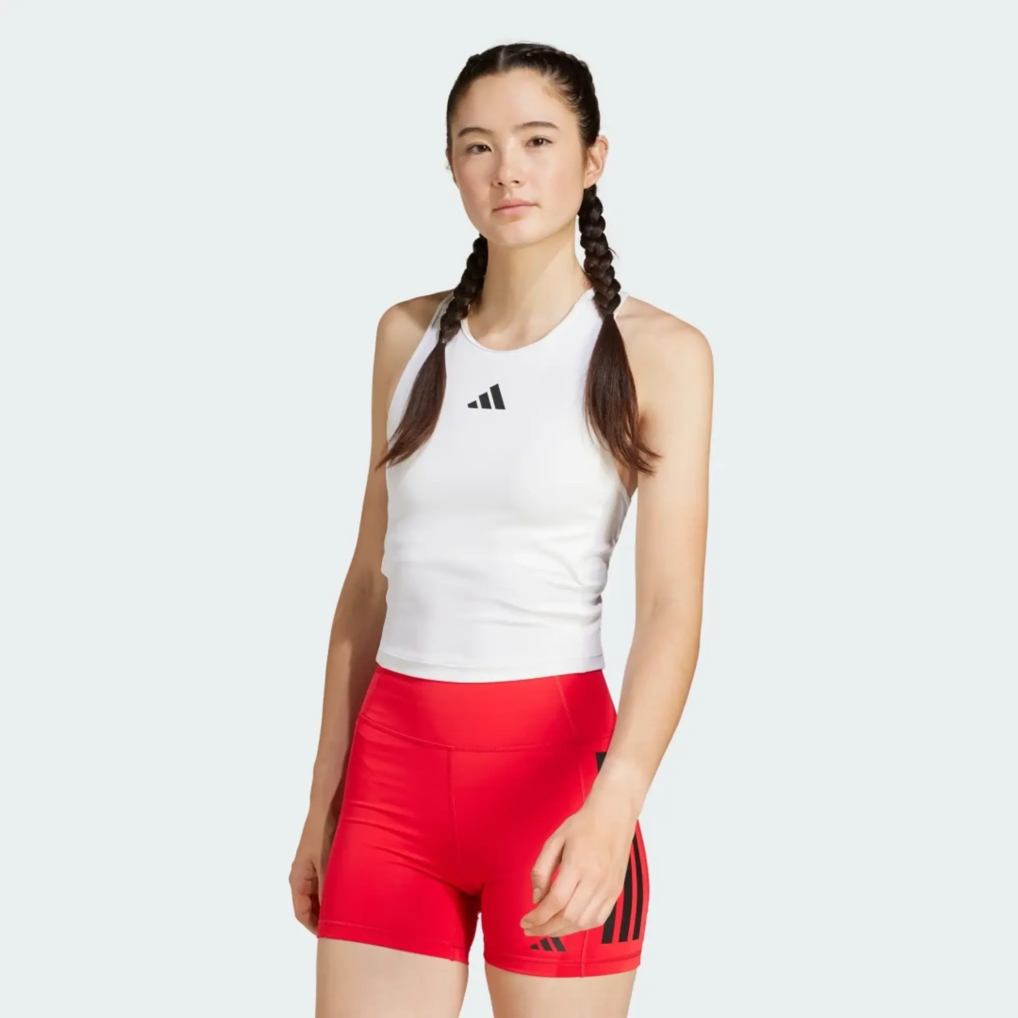 adidas Women Power 3 Stripes Racerback Bra Tank Top