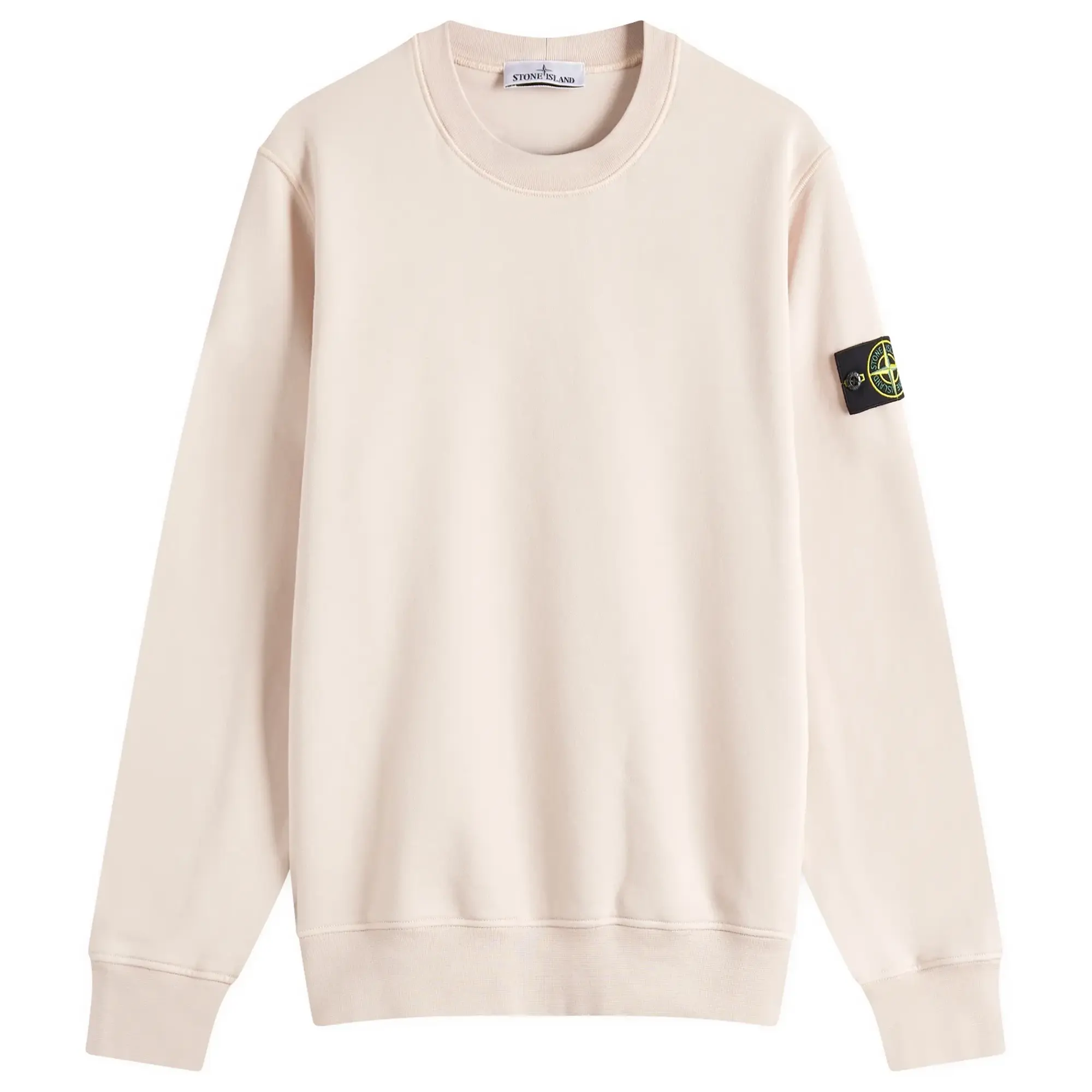 Stone Island Men's Garment Dyed Crew Neck Sweatshirt Antique Rose