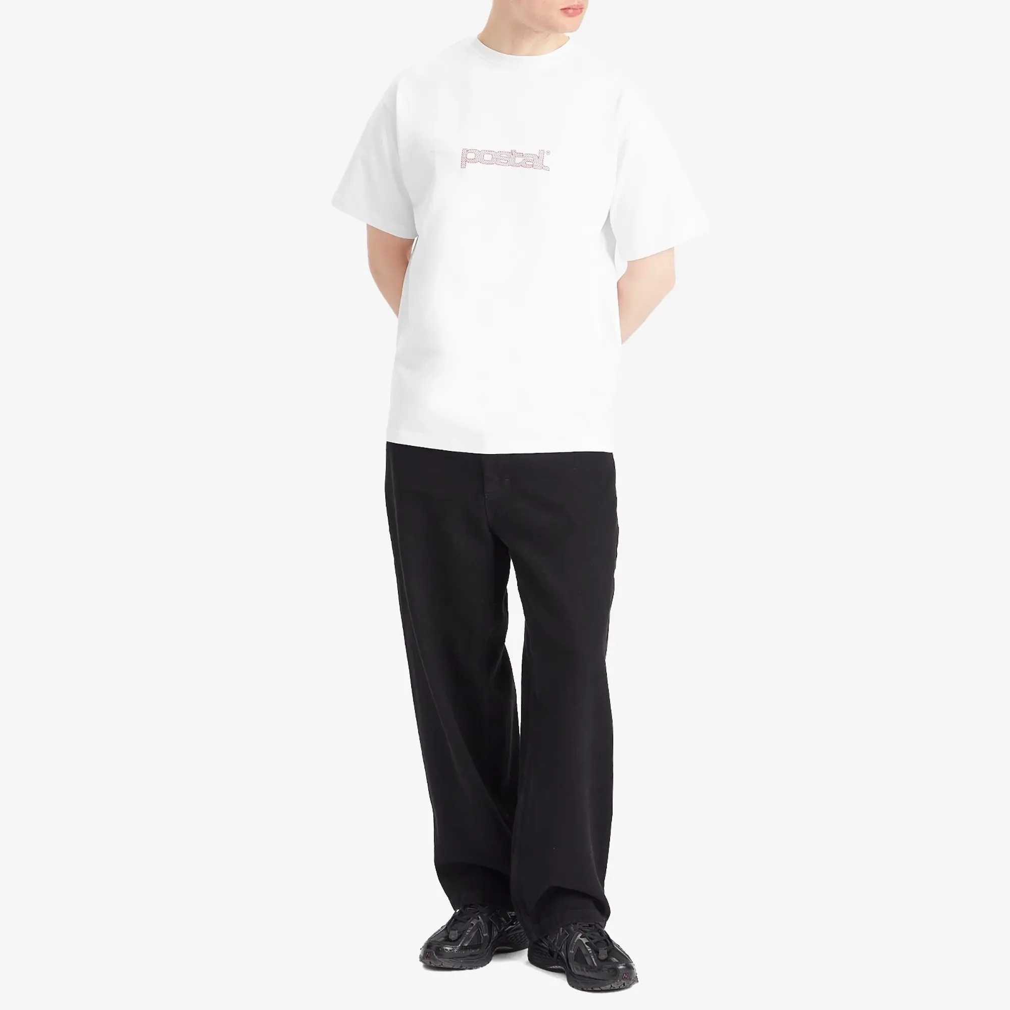POSTAL Men's Polka Dot logo T-Shirt White