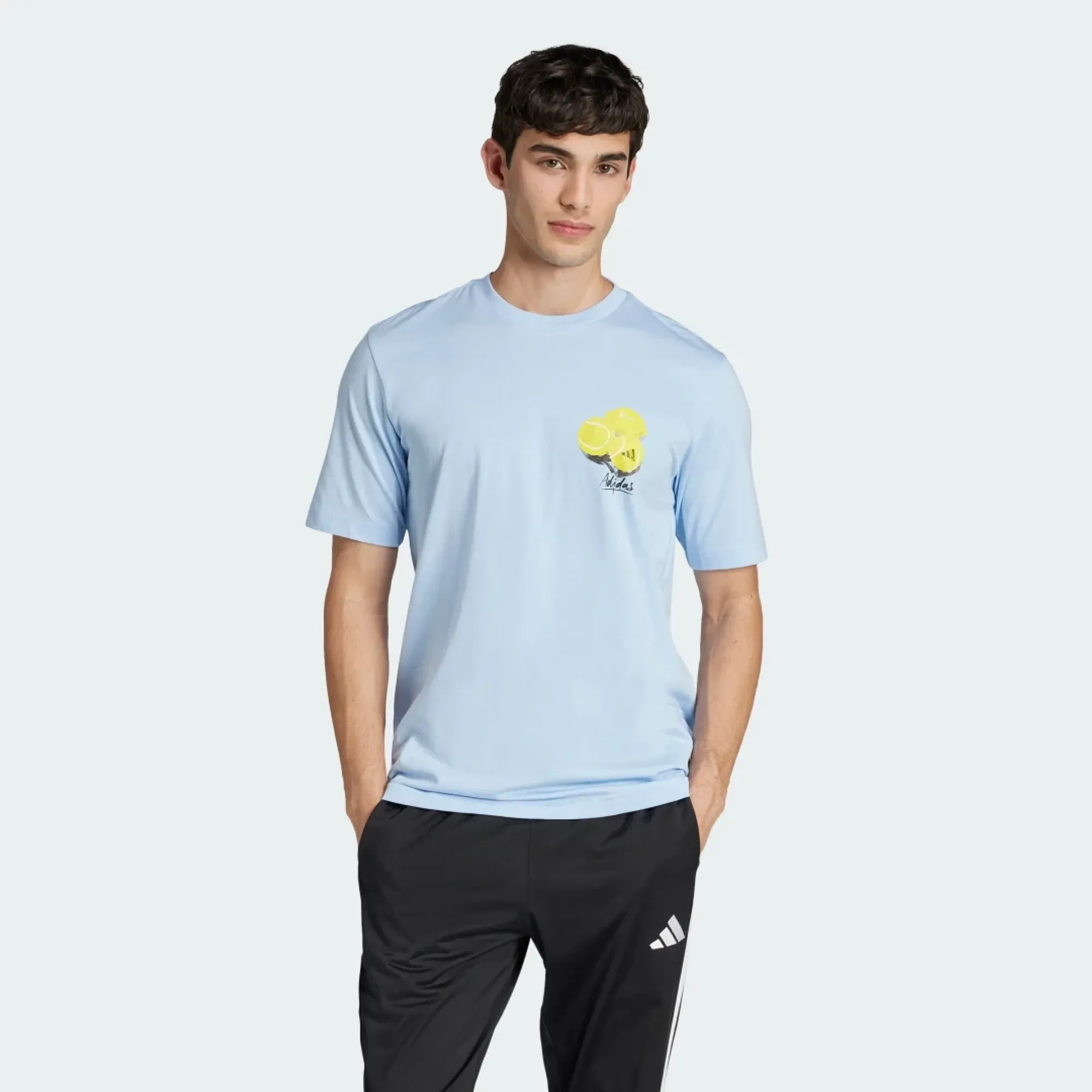 Adidas Lounge Still Life Lemons Graphic Short Sleeve T-shirt