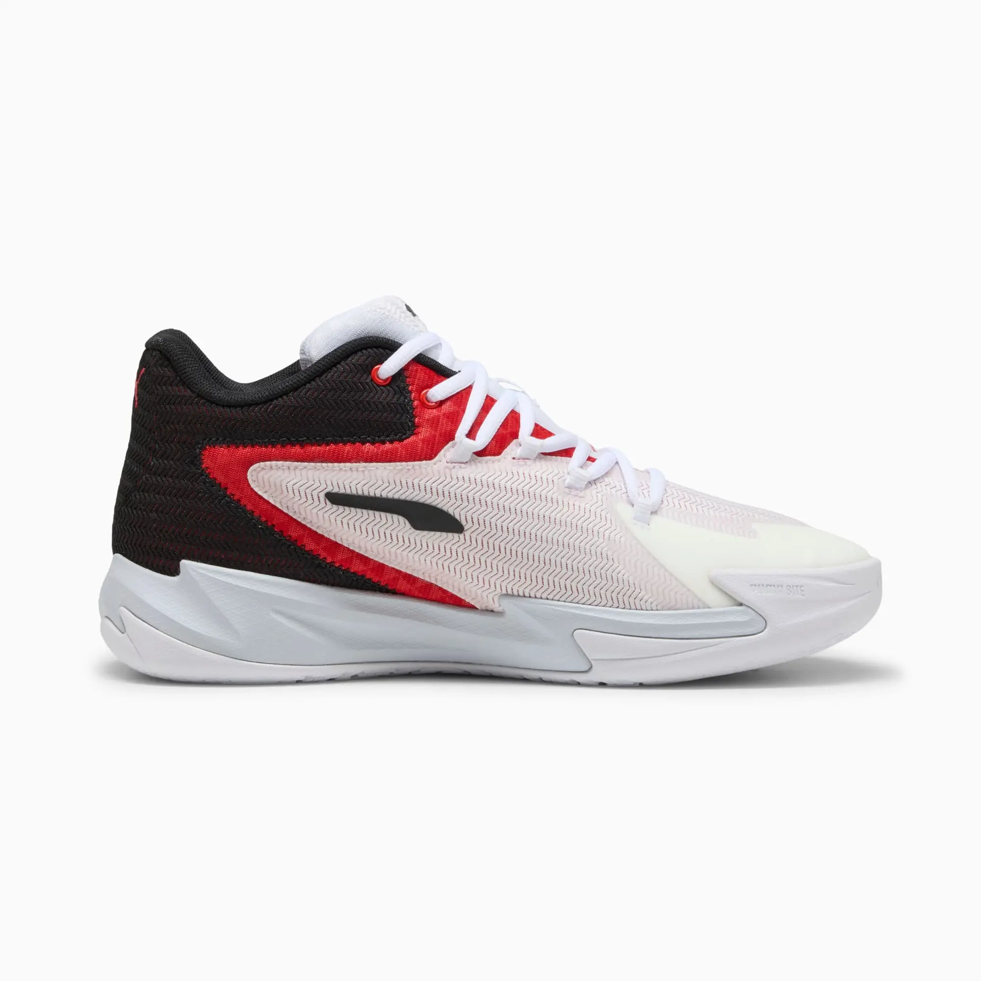 PUMA The Dagger Basketball Shoes Unisex, Red/Black
