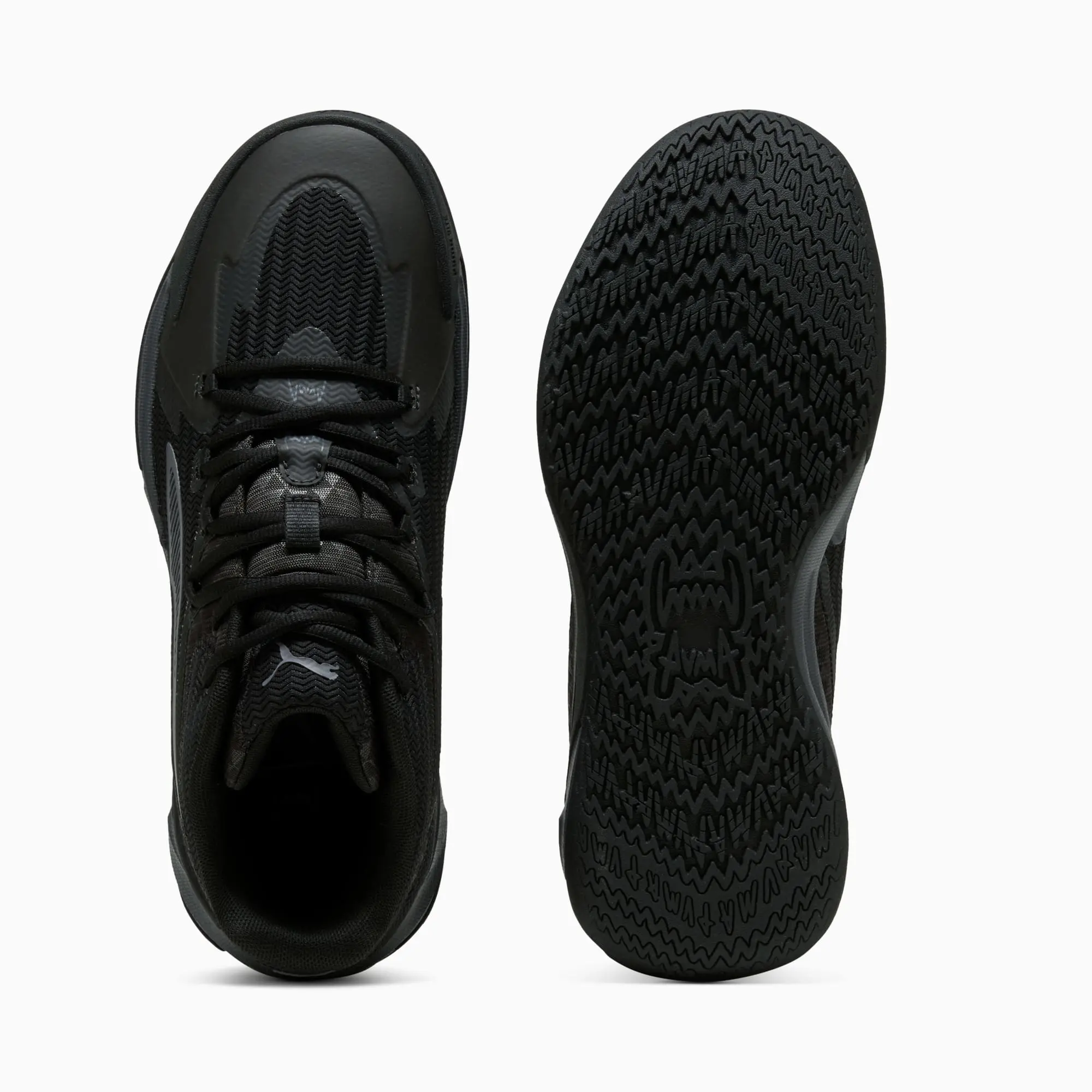 PUMA The Dagger Basketball Shoes Unisex, Black/Galactic Grey