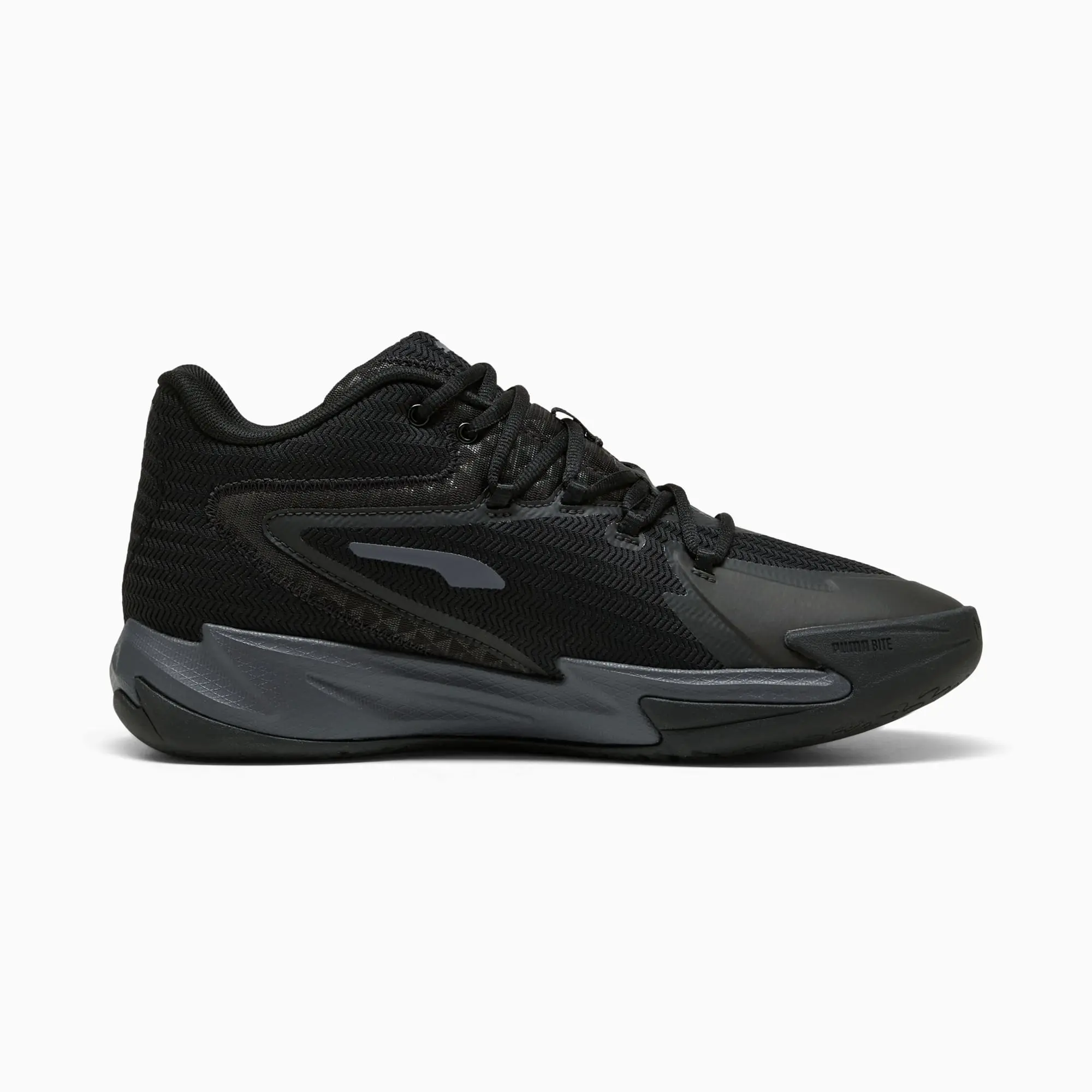 PUMA The Dagger Basketball Shoes Unisex, Black/Galactic Grey