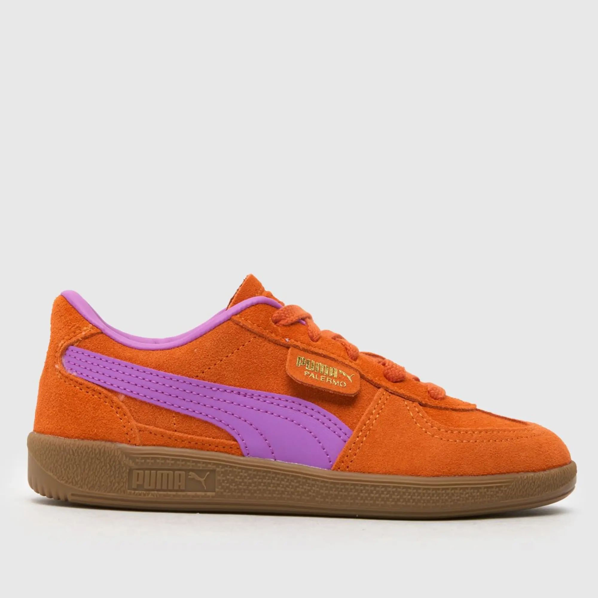 PUMA orange multi palermo Girls Junior trainers