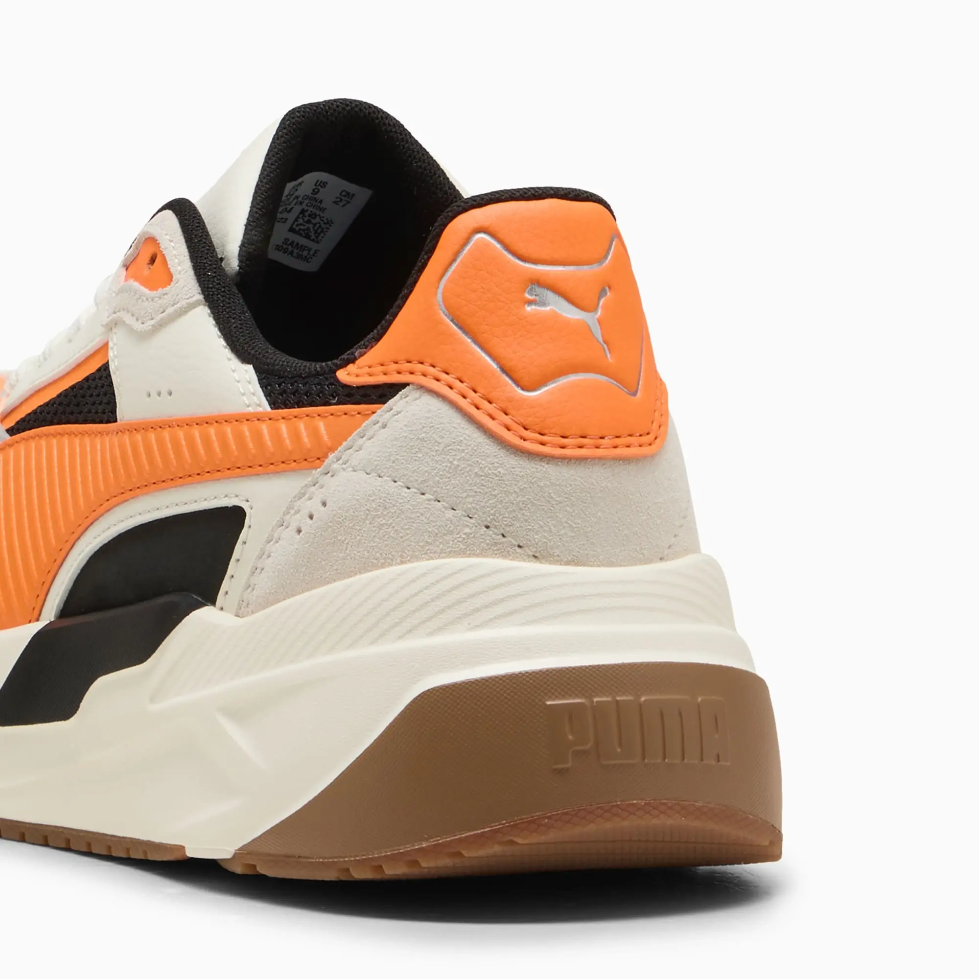 PUMA Trinity 2 Sneakers Unisex, Black/Orange Glo/Warm White