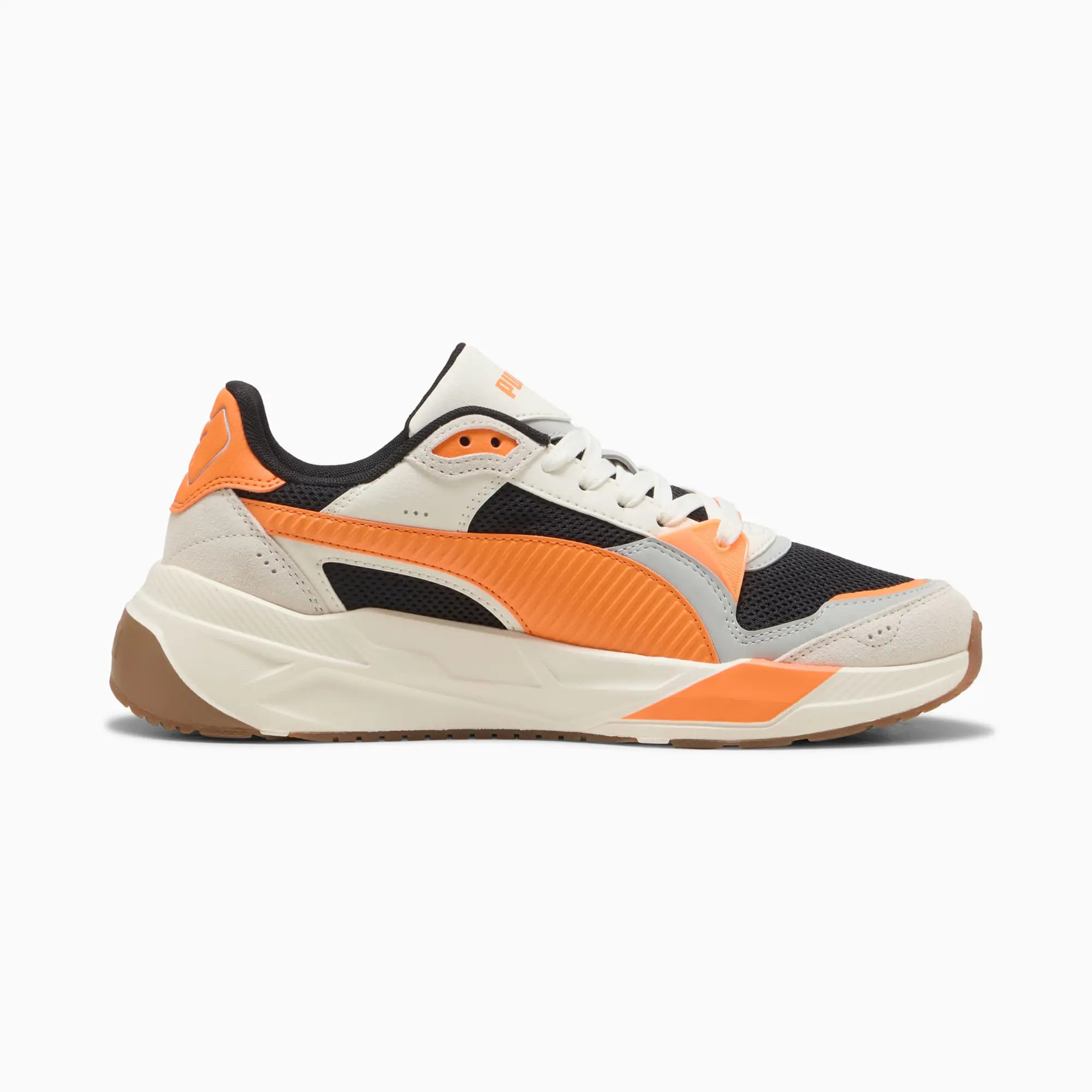 PUMA Trinity 2 Sneakers Unisex, Black/Orange Glo/Warm White