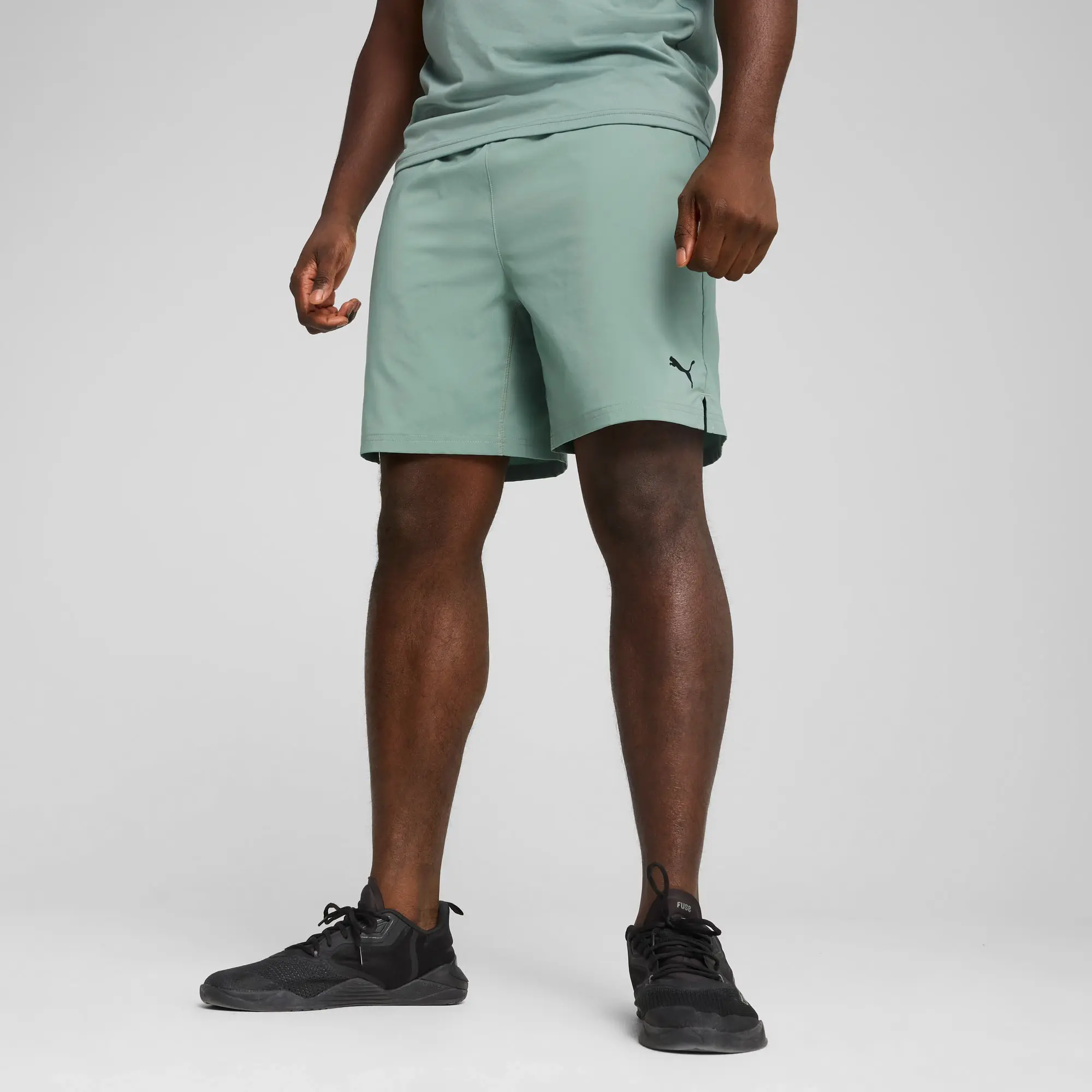 PUMA Tad Essentials 7 Woven Shorts Men, Green Moon