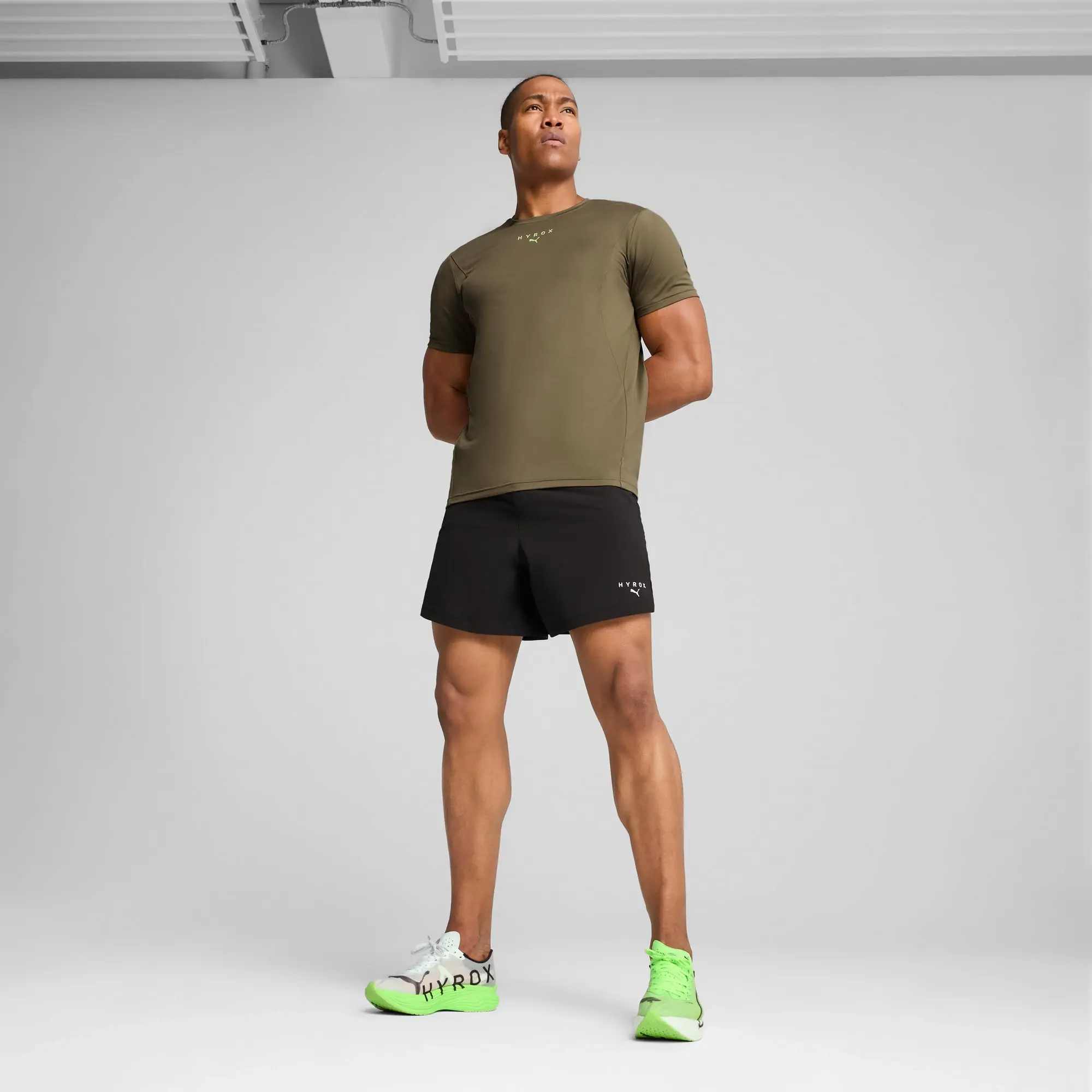PUMA x HYROX Cloudspun T-Shirt Men, Loden Green