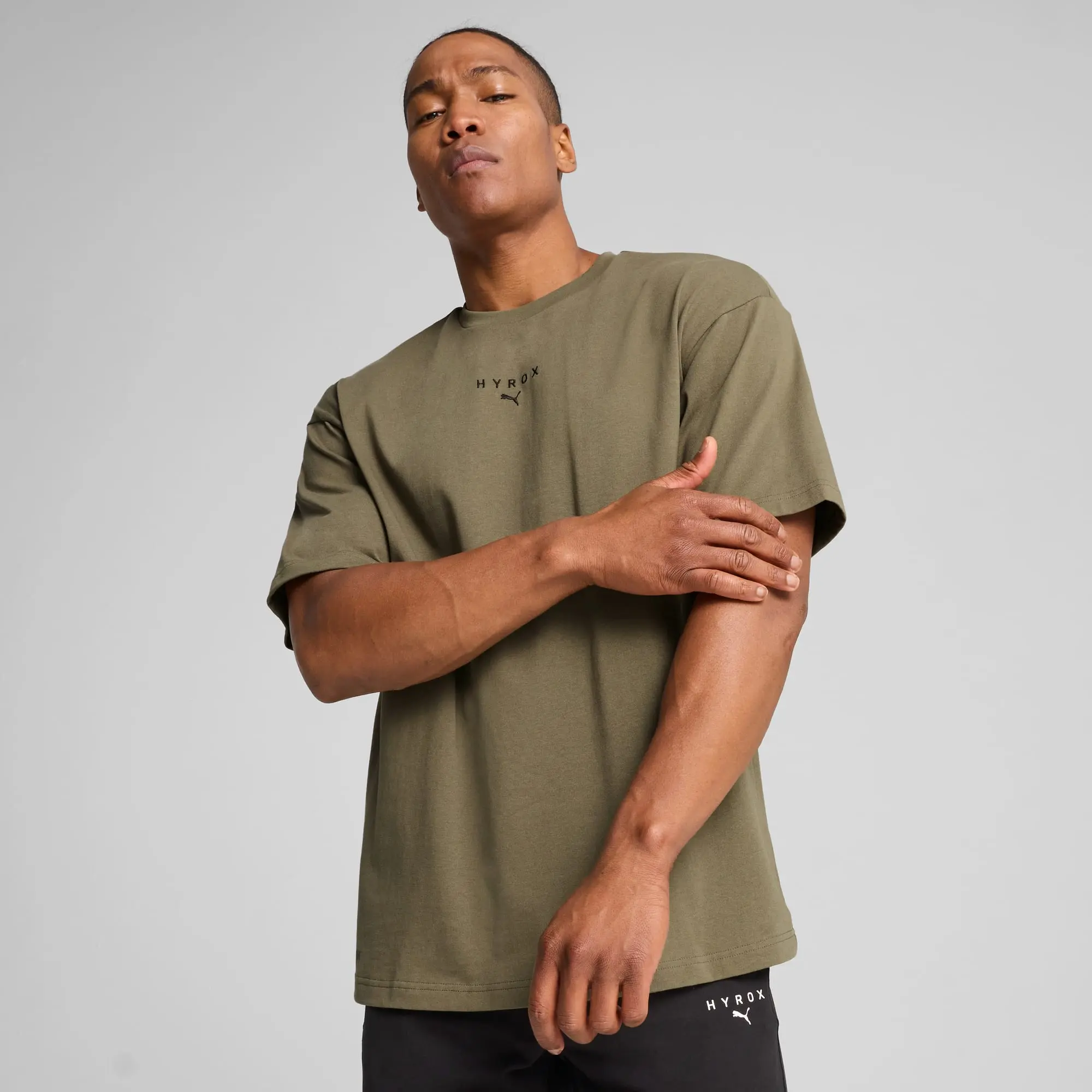 PUMA x HYROX Oversized T-Shirt Men, Loden Green