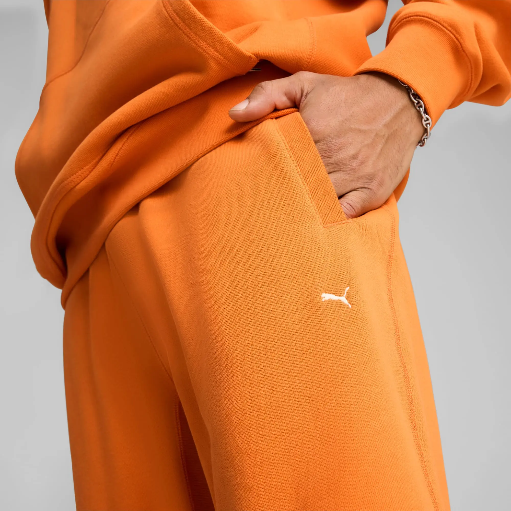 PUMA MMQ Sweatpants, Maple Syrup