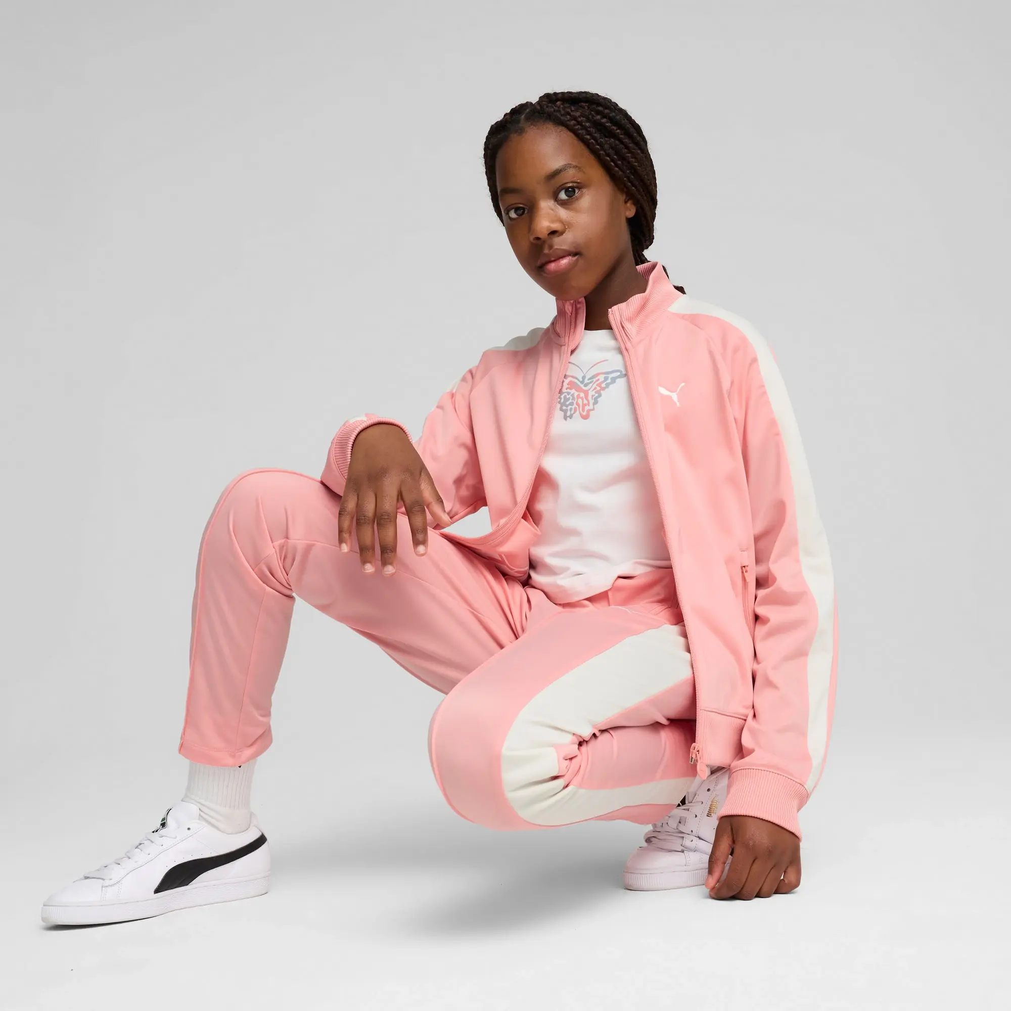 PUMA T7 Always On Track Jacket Youth, Pink Fruit