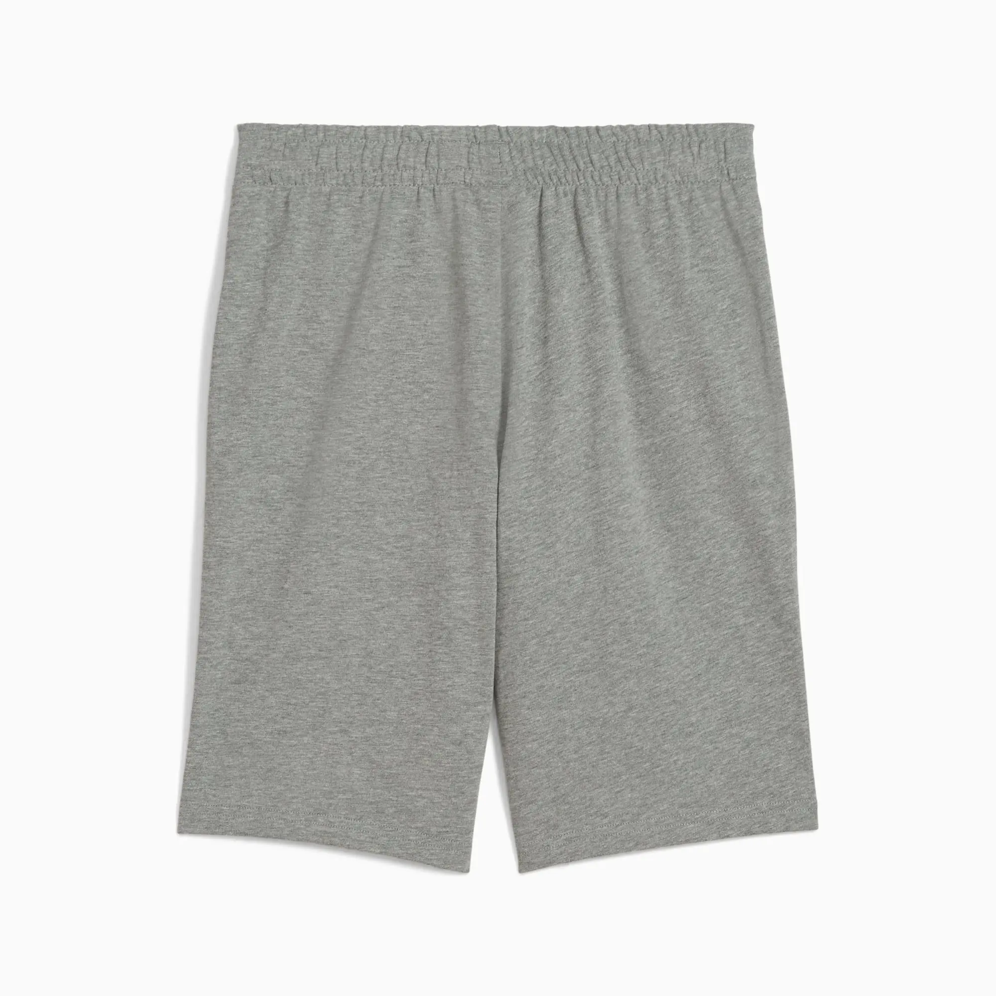 PUMA Ess No. 1 Logo Jersey Shorts Youth, Medium Grey Heather