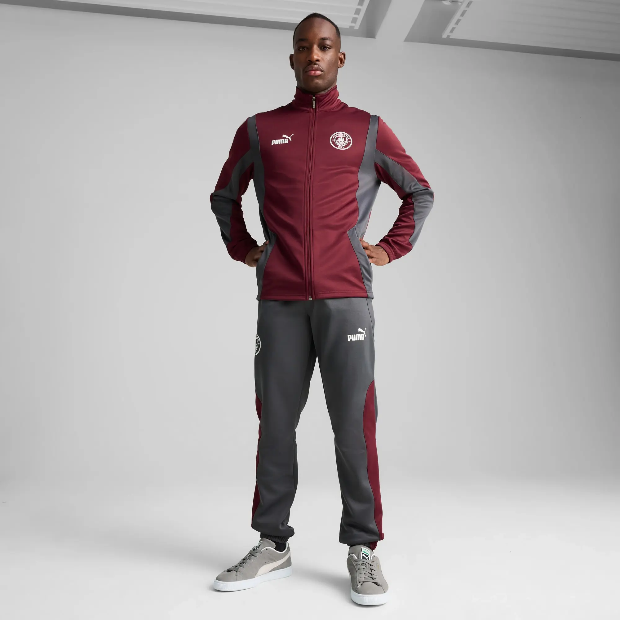 PUMA Manchester City Ftblnrgy+ Jacket Men, Dark Rosette/Stormy Slate