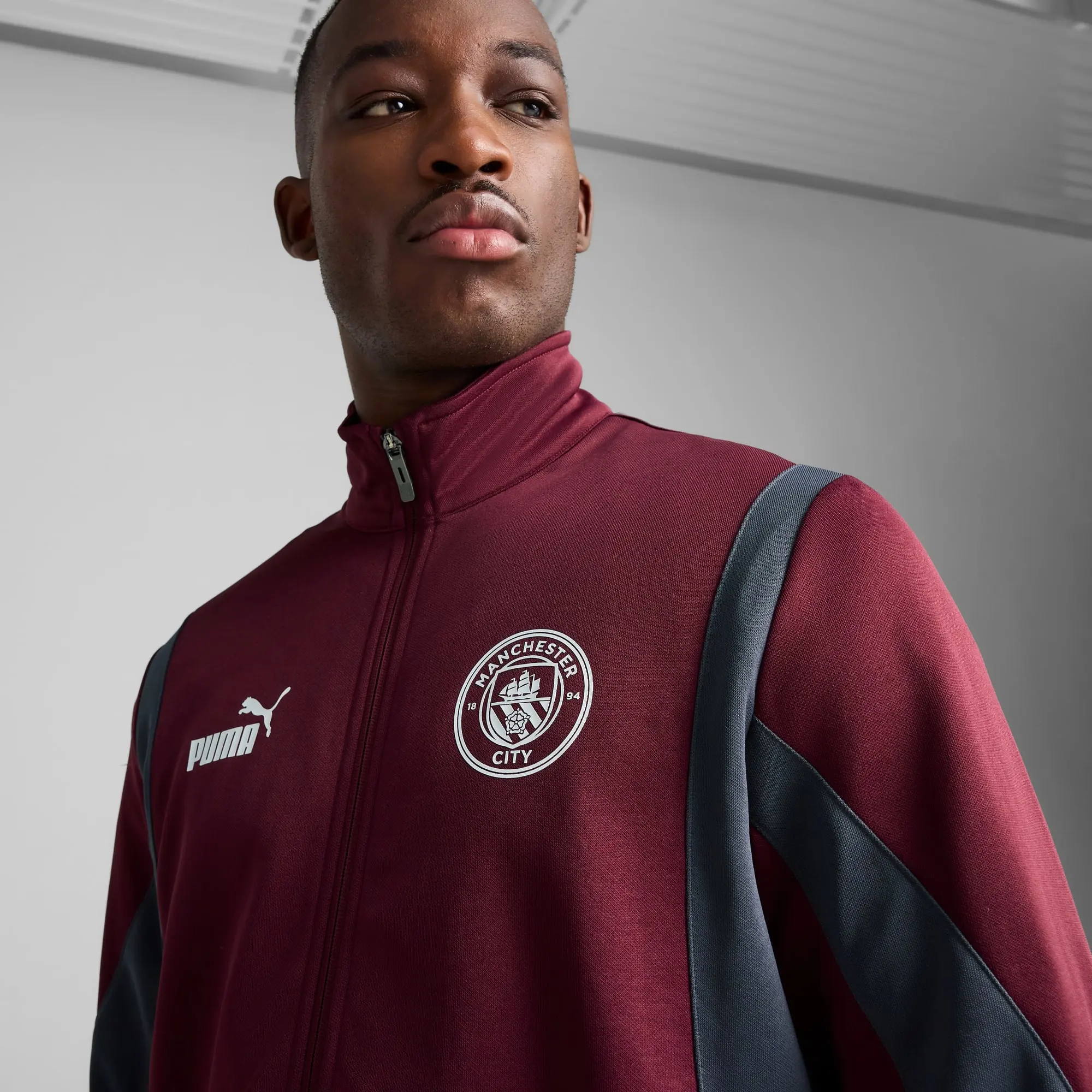 PUMA Manchester City Ftblnrgy+ Jacket Men, Dark Rosette/Stormy Slate