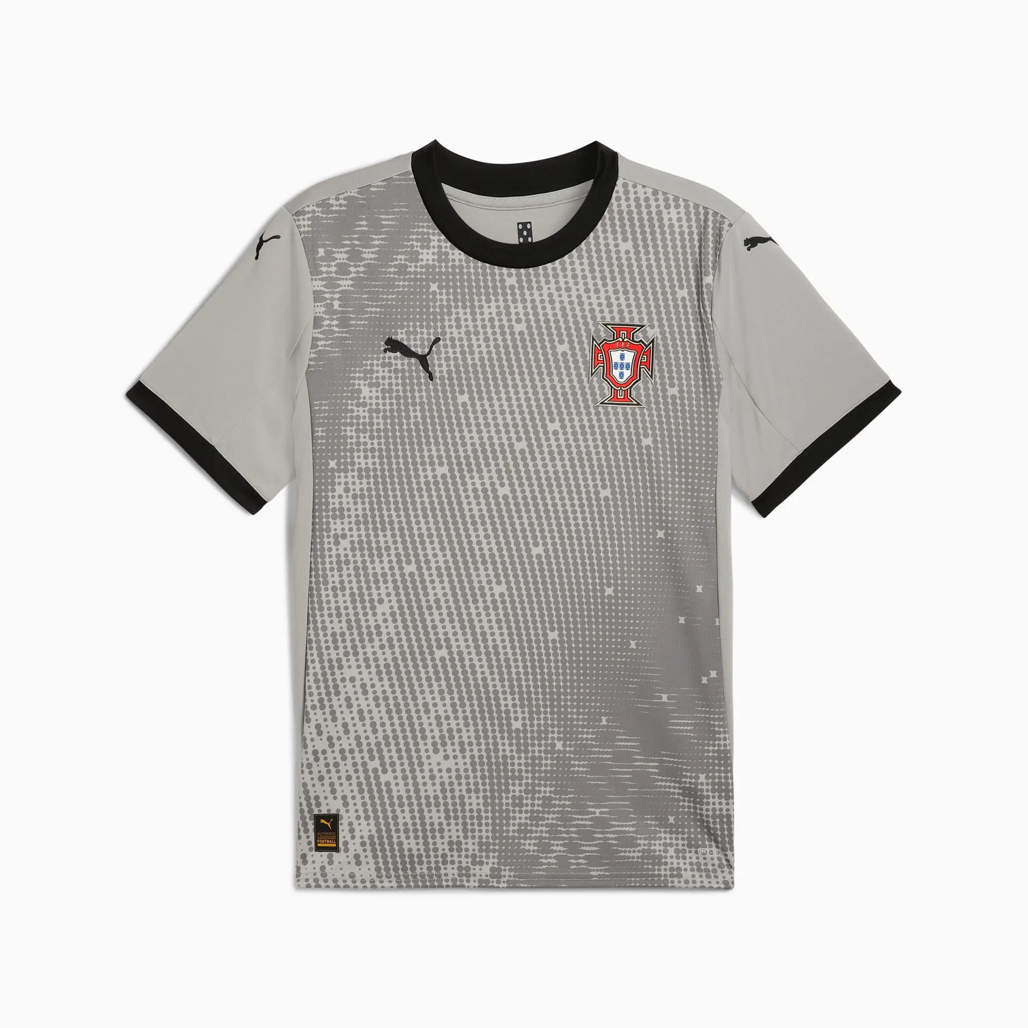 PUMA Portugal 2025 Goalkeeper Short Sleeves Jersey Men, Smokey Grey/Black