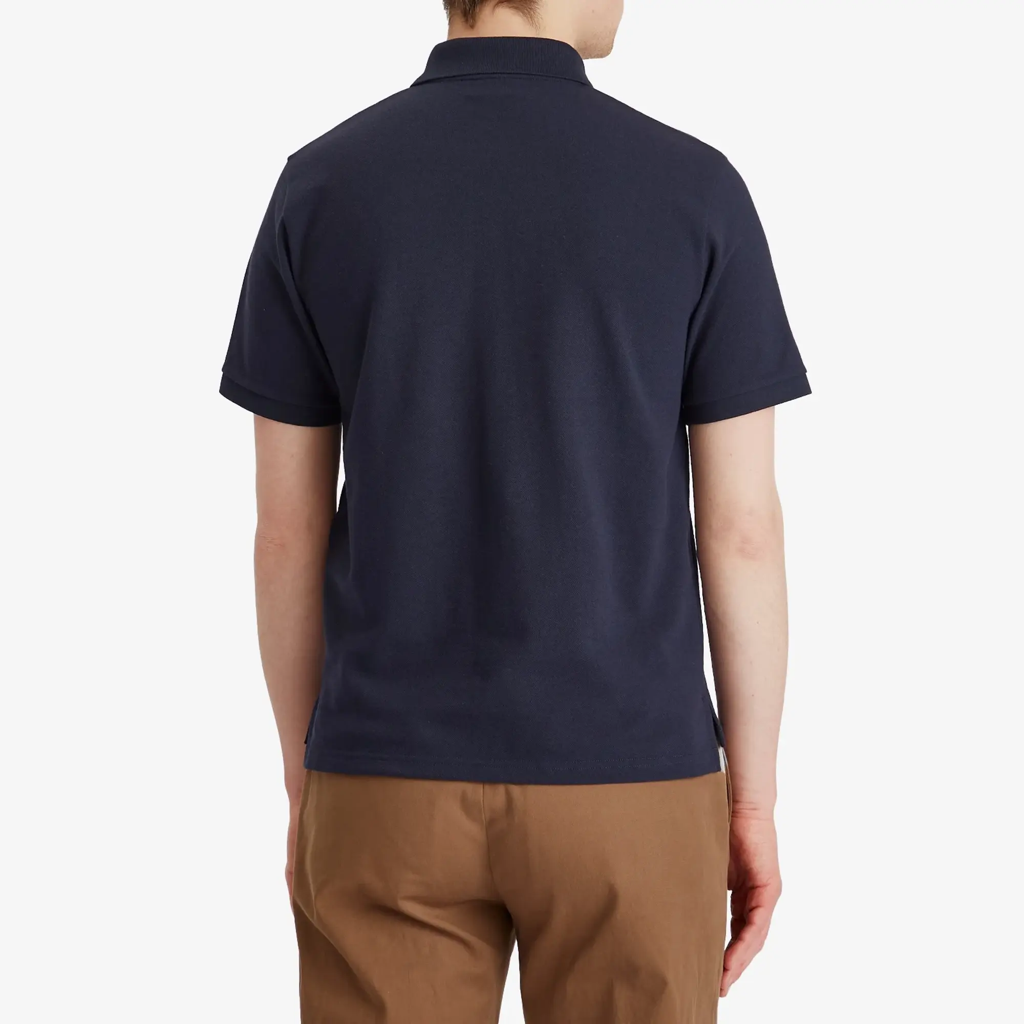 Saint Laurent Men's Cotton Pique Polo Shirt Marine