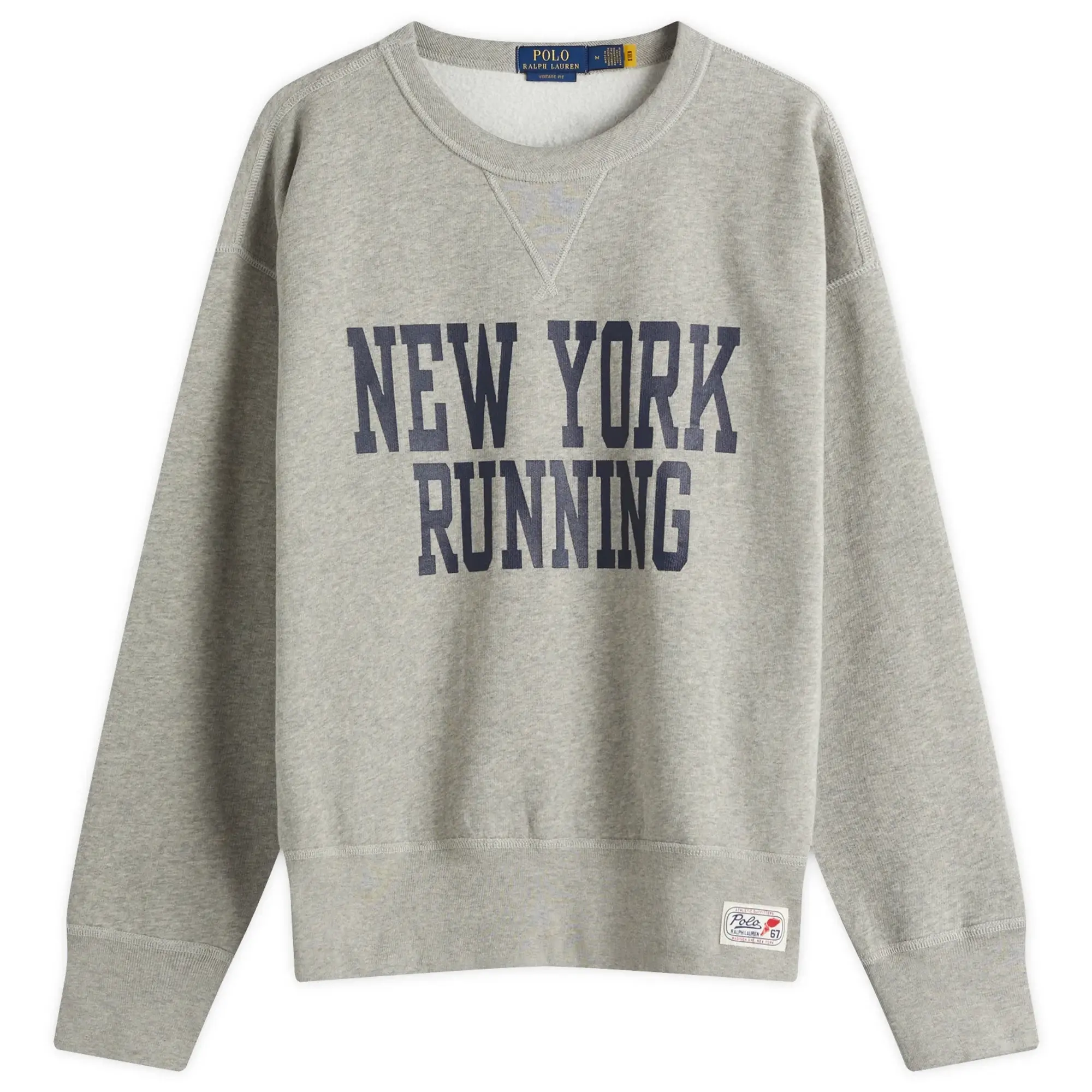 Polo Ralph Lauren Men's NYC Run Club Sweatshirt Dark Sport Heather