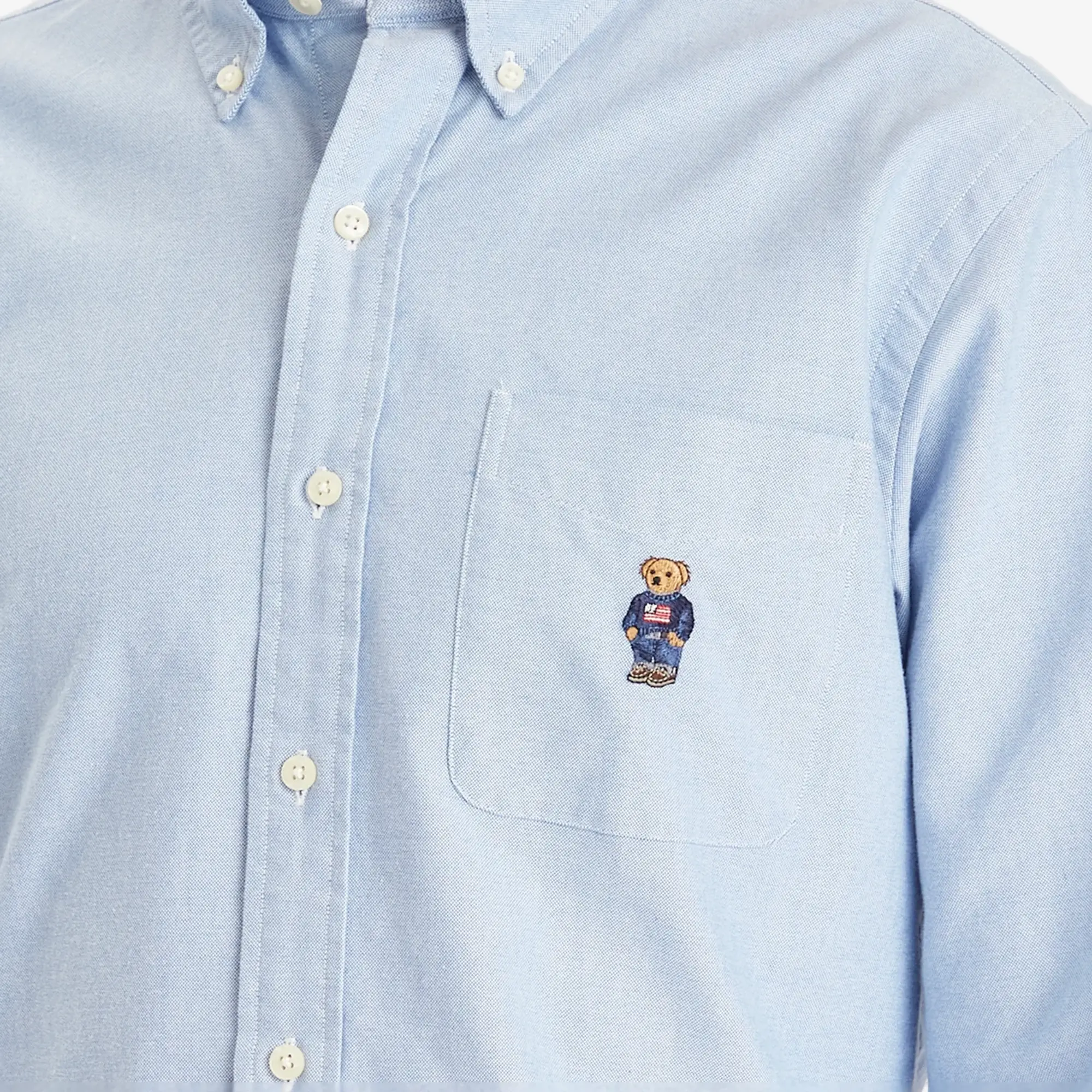 Polo Ralph Lauren Men's Custom Fit Shirt Bsr Blue
