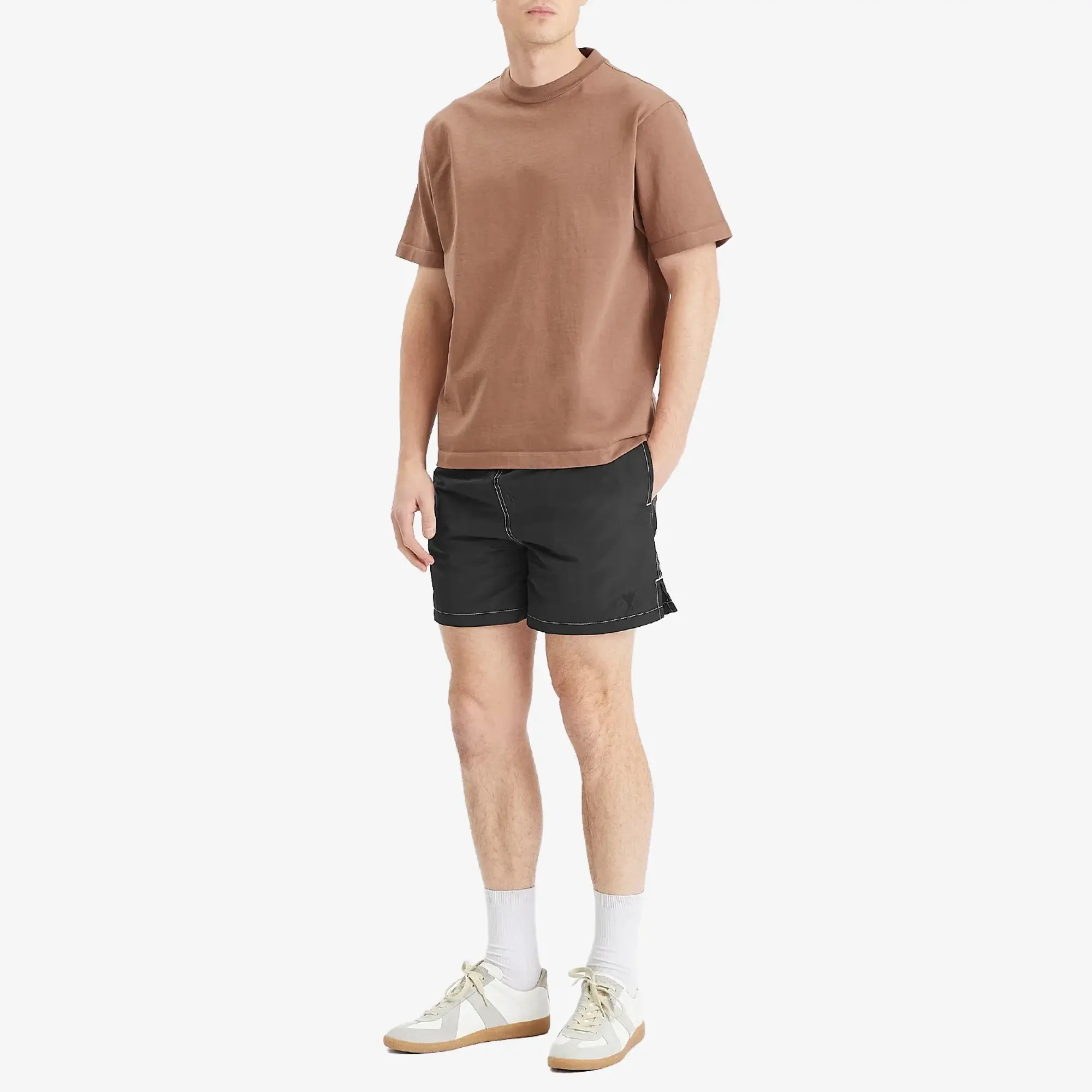 AMI Paris Men's Beach Short Black
