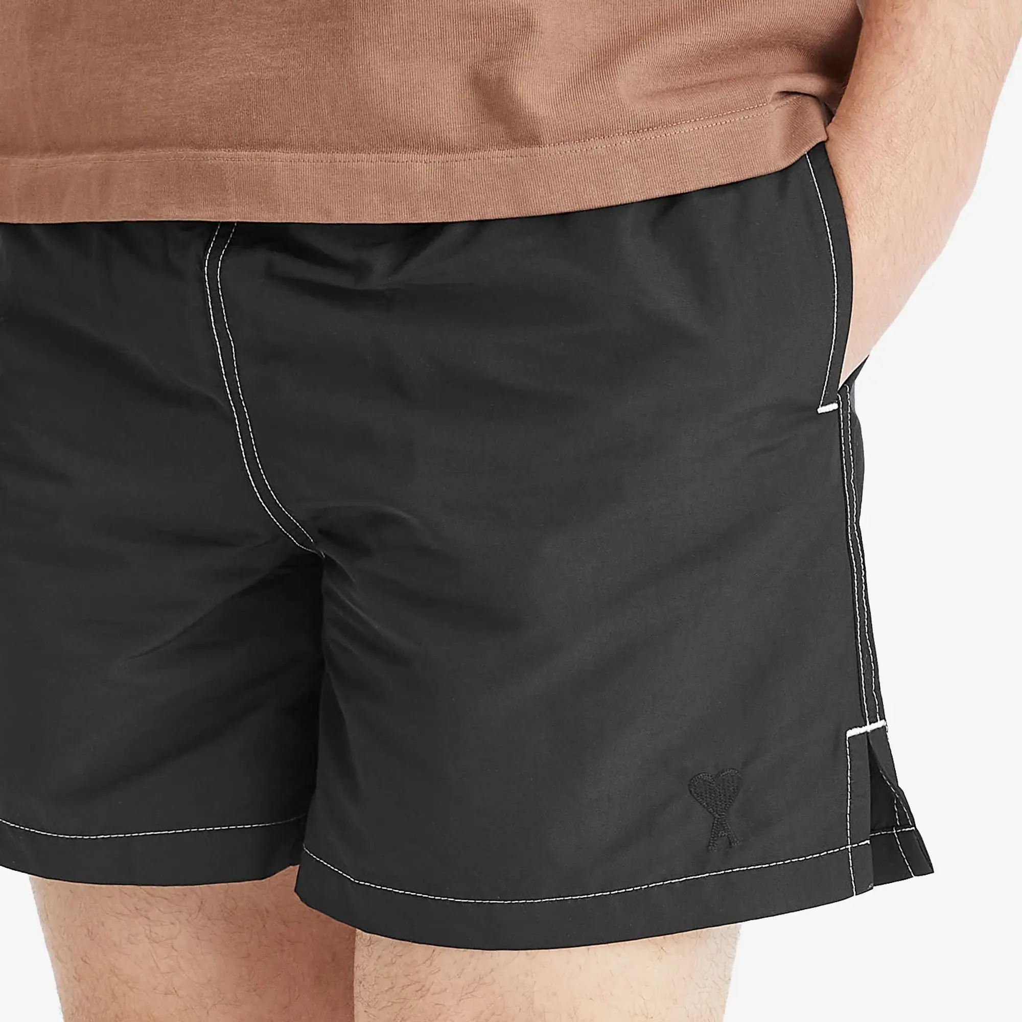AMI Paris Men's Beach Short Black